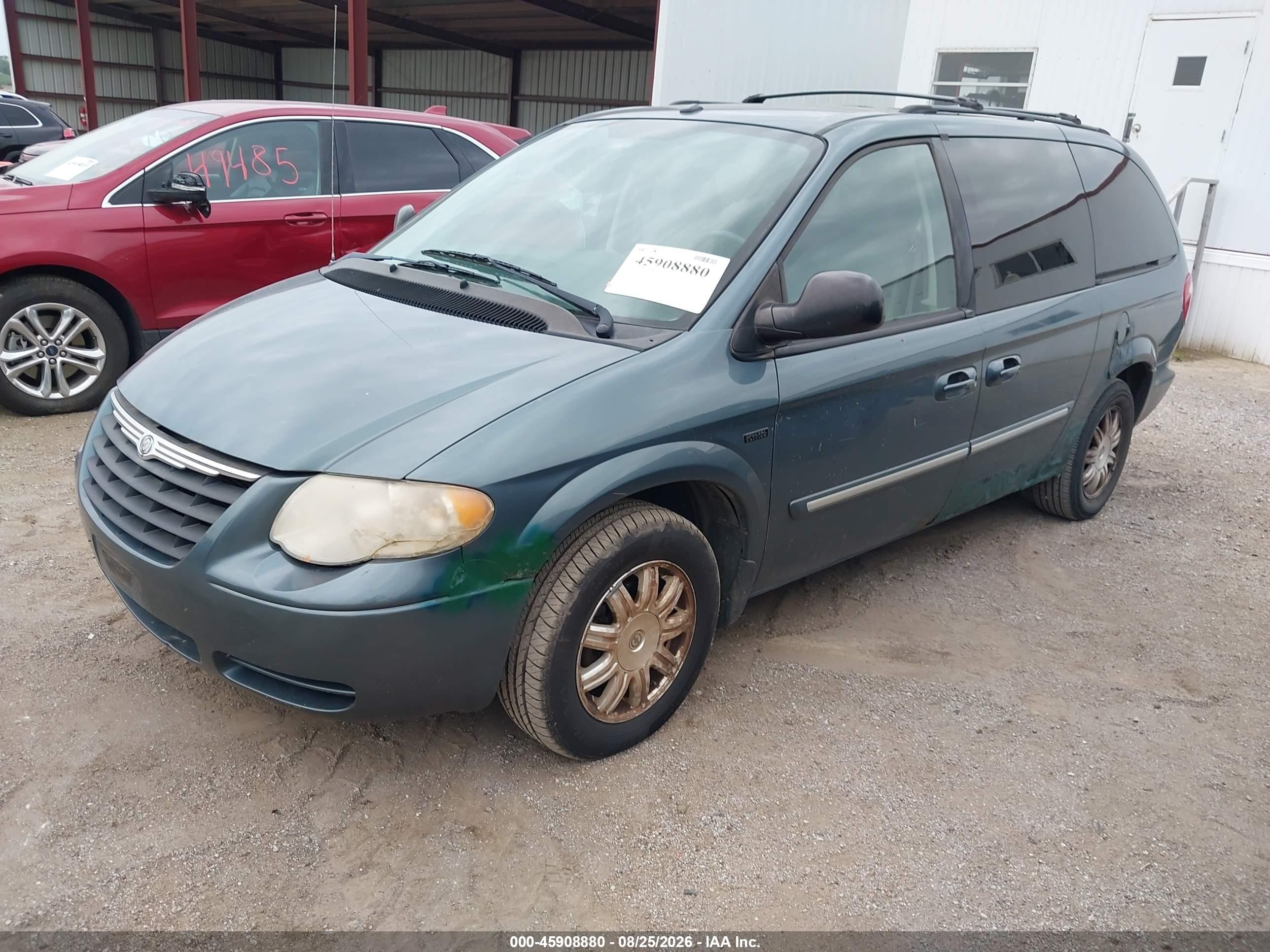 2007 Chrysler Town & Country Touring Зеленый vin: 2A4GP54L77R316338