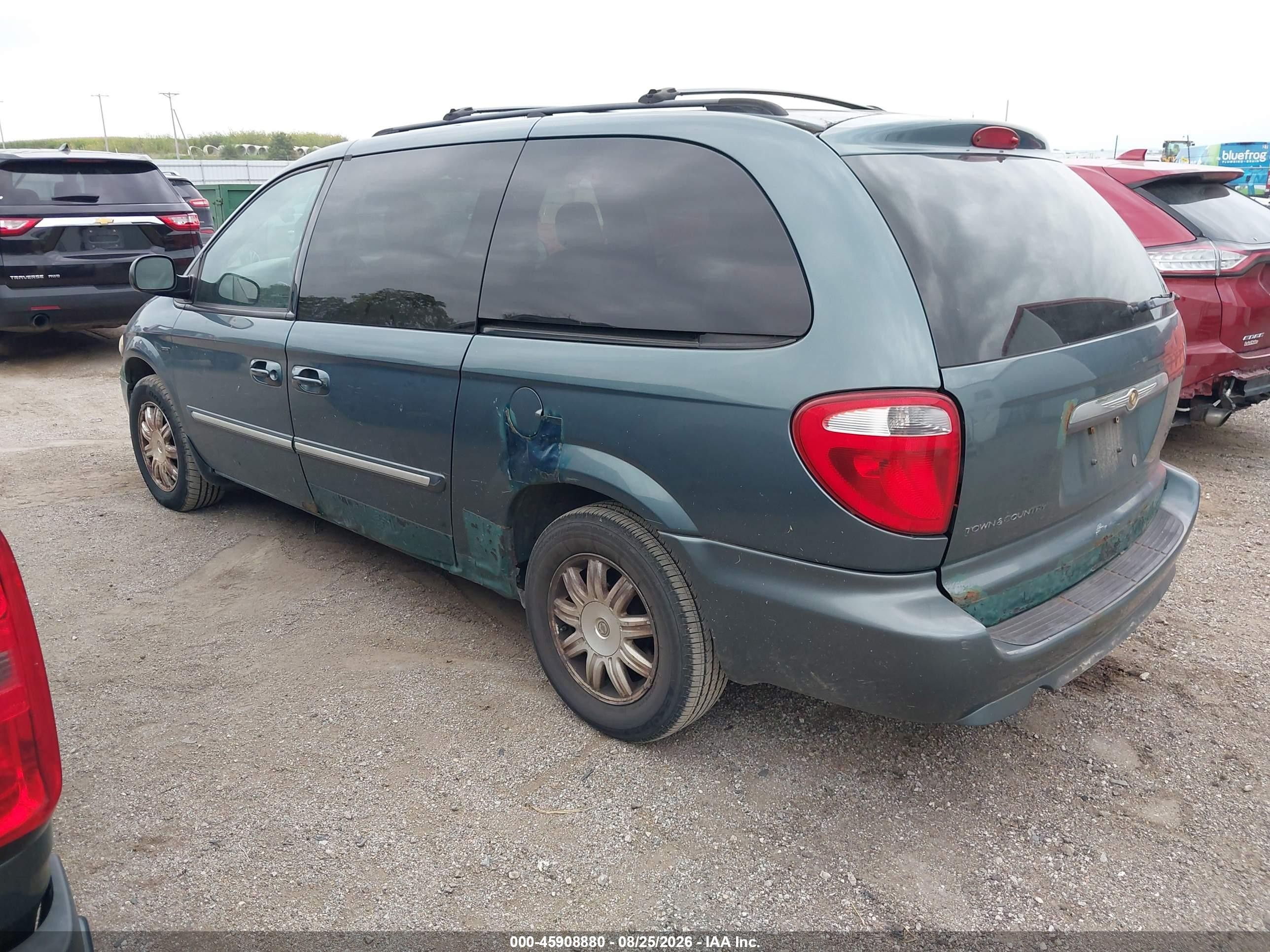 2007 Chrysler Town & Country Touring Зеленый vin: 2A4GP54L77R316338