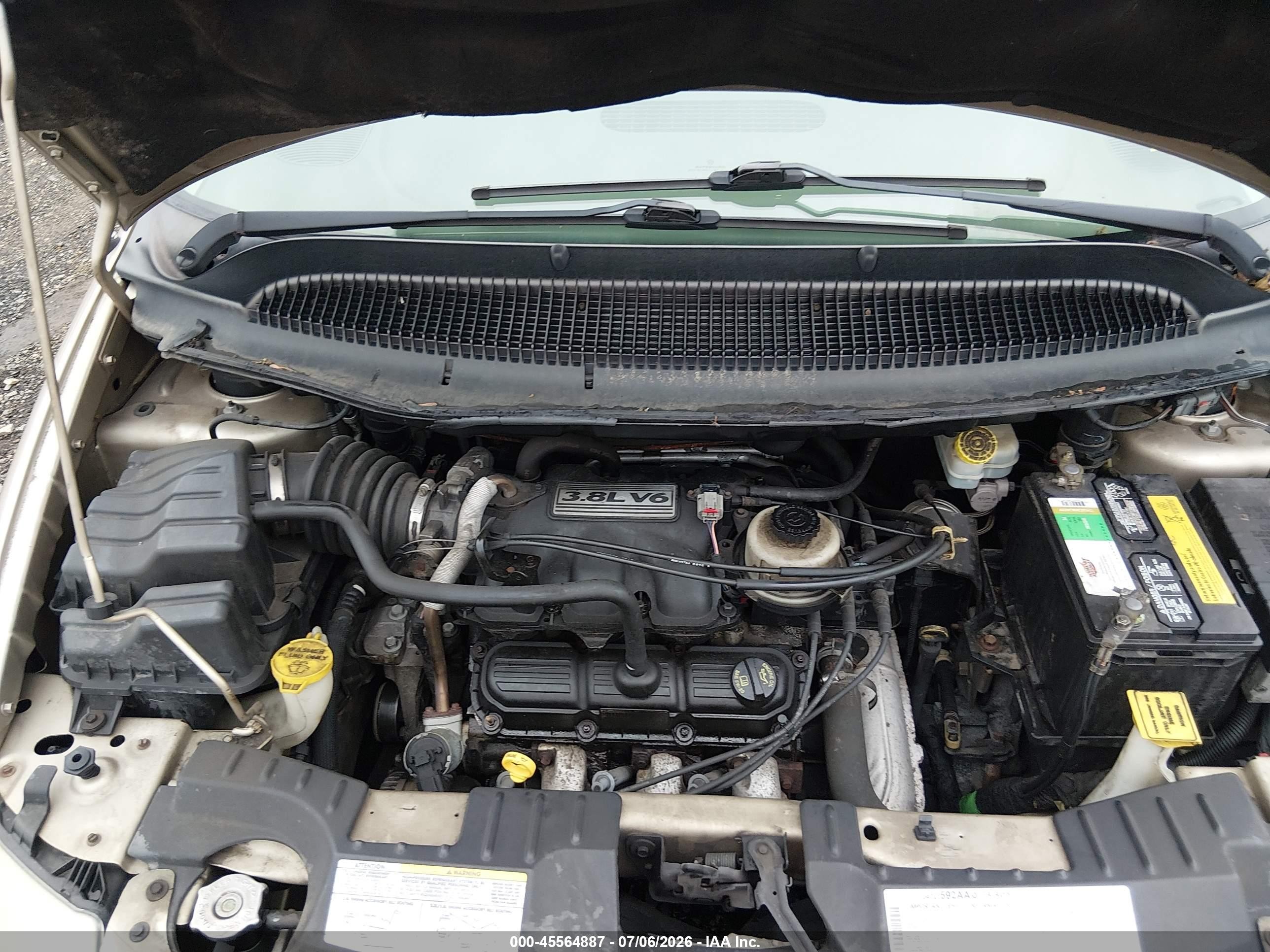2006 Chrysler Town & Country Touring Бежевый vin: 2A4GP54L86R866758