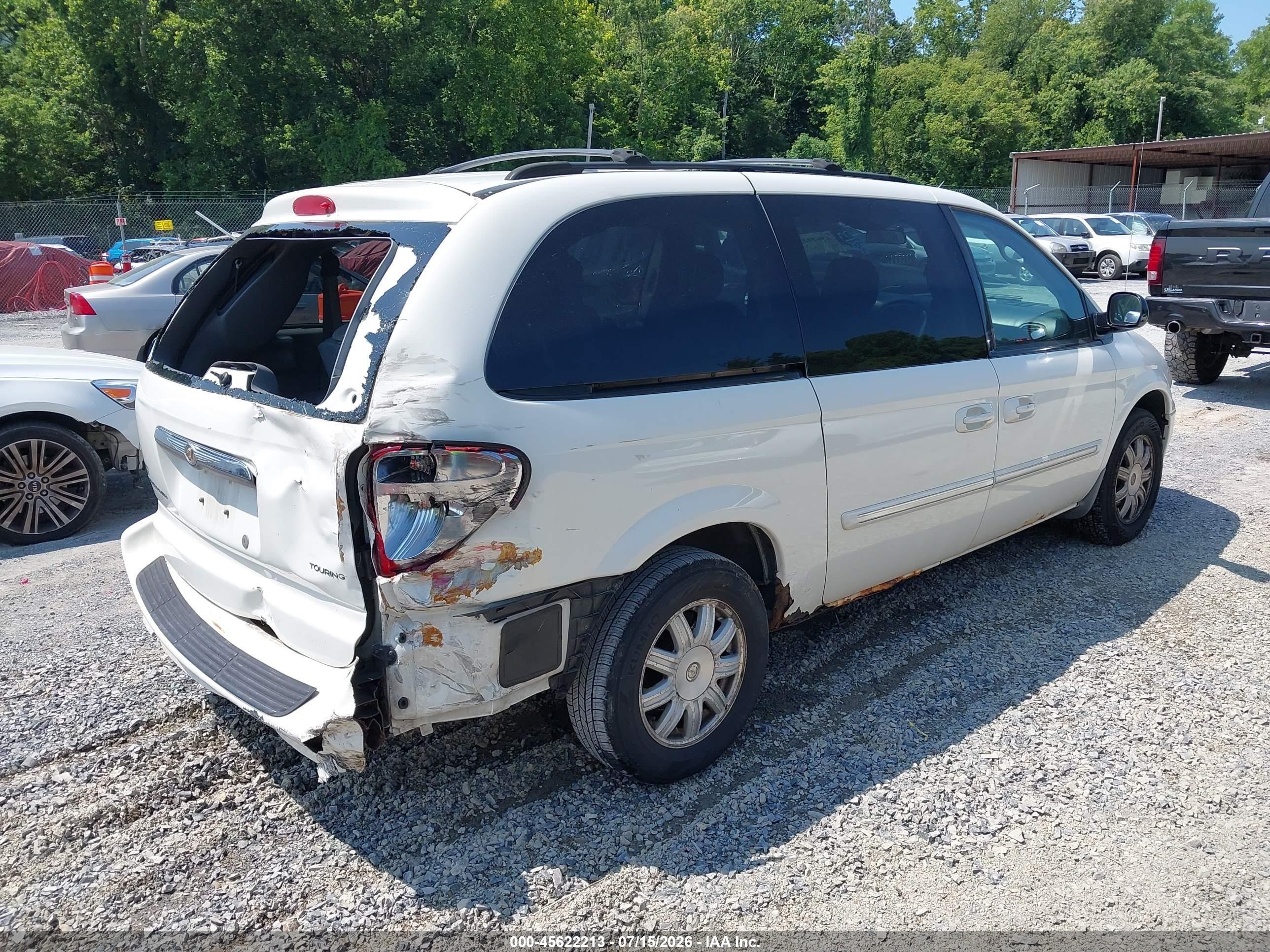 2007 Chrysler Town & Country Touring Белый vin: 2A4GP54L87R145566