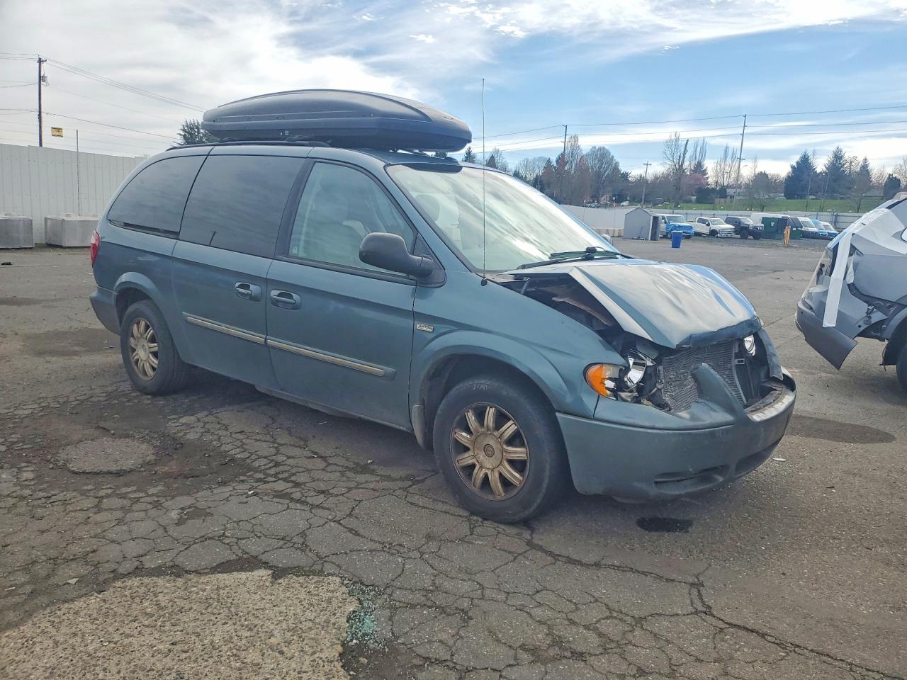 2007 Chrysler Town & Country Touring Blue vin: 2A4GP54L87R173139