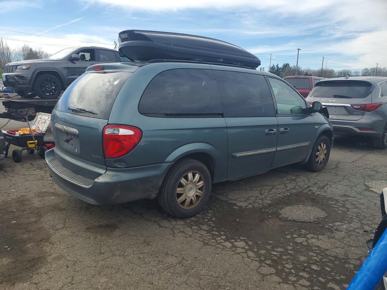 2007 Chrysler Town & Country Touring Blue vin: 2A4GP54L87R173139