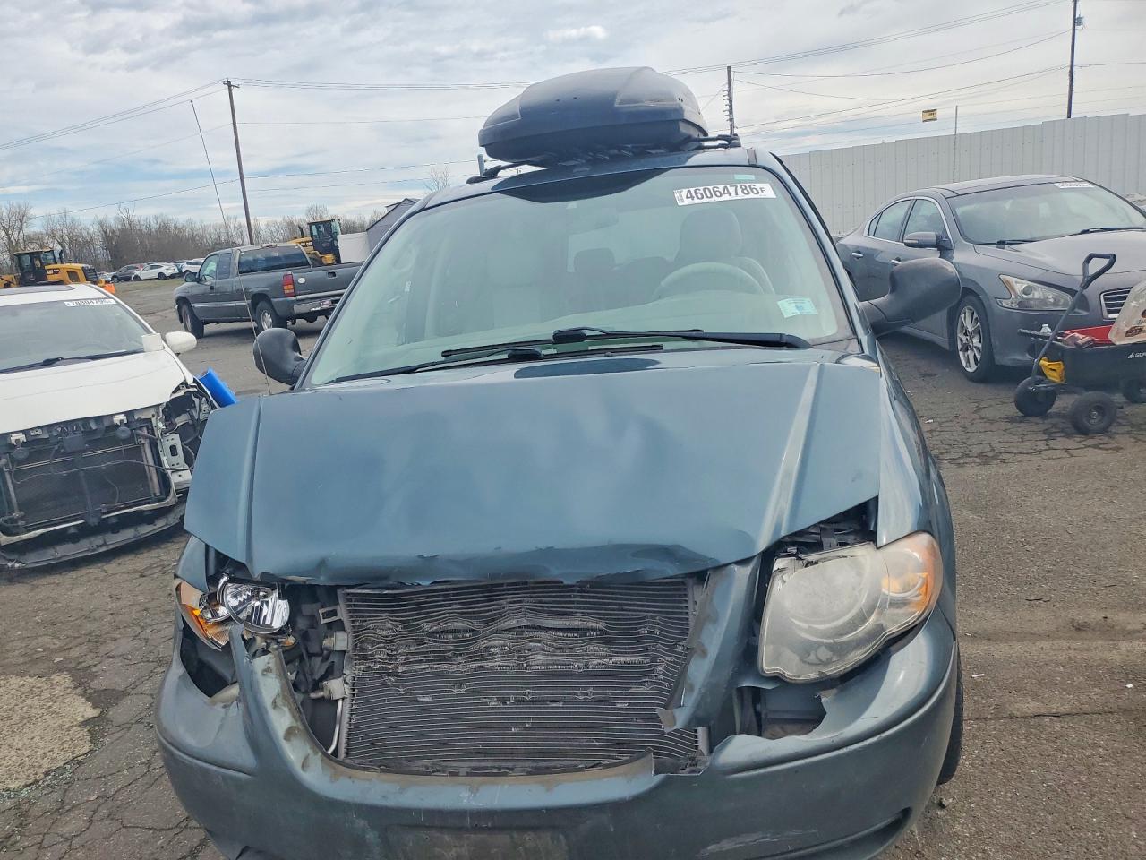 2007 Chrysler Town & Country Touring Blue vin: 2A4GP54L87R173139
