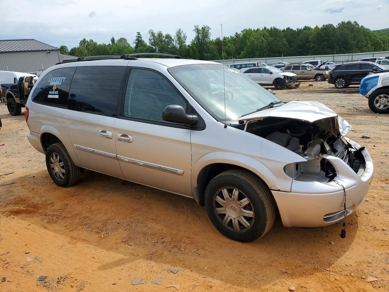 2007 Chrysler Town & Country Touring Серебряный vin: 2A4GP54L87R205751