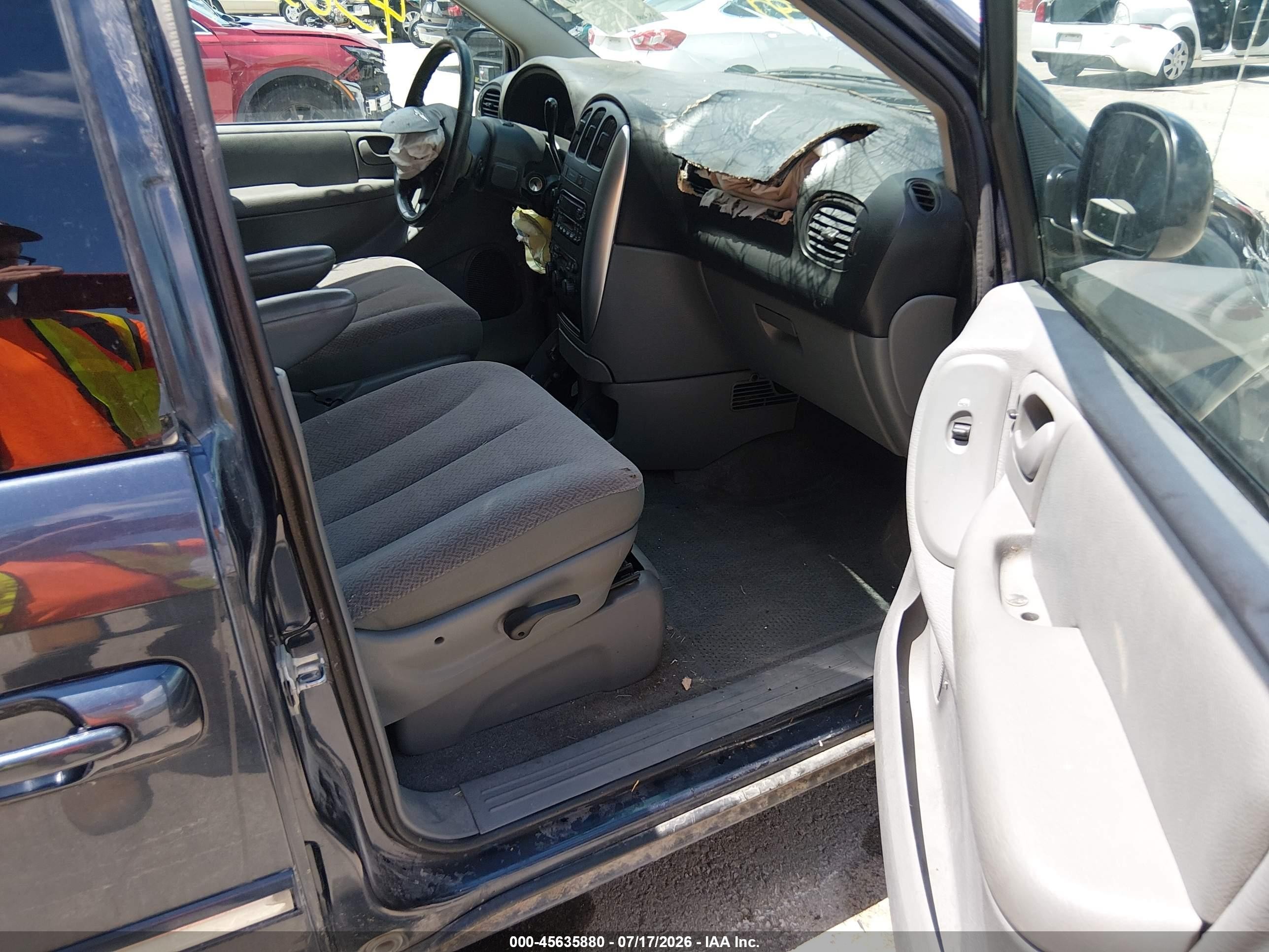 2007 Chrysler Town & Country Touring Синий vin: 2A4GP54L87R209878