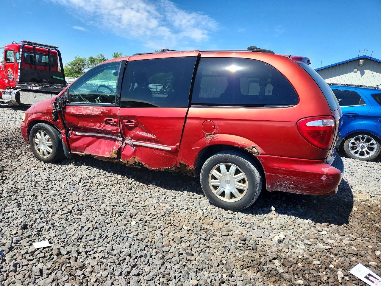 2007 Chrysler Town & Country Touring Burgundy vin: 2A4GP54L97R349678