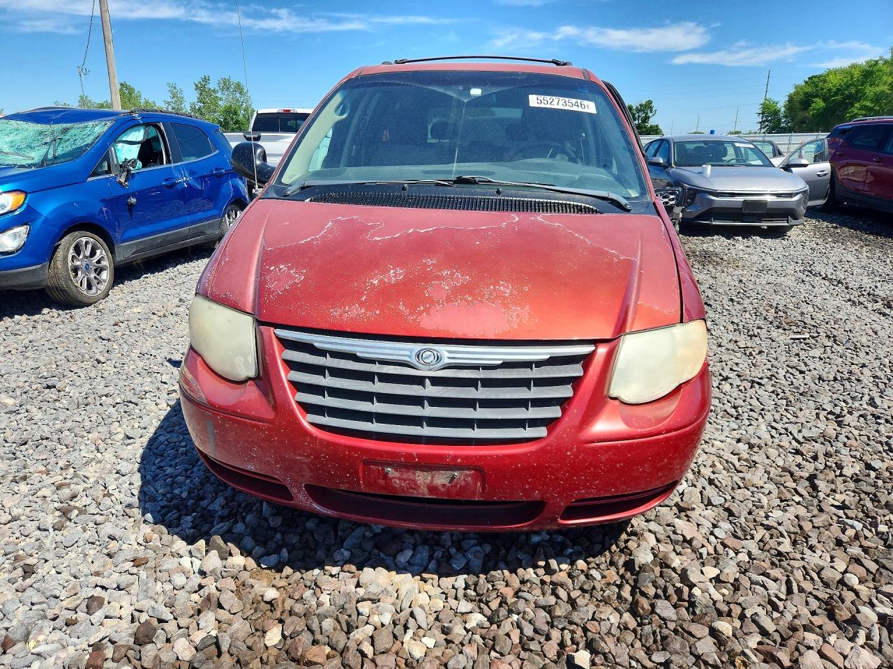 2007 Chrysler Town & Country Touring Burgundy vin: 2A4GP54L97R349678