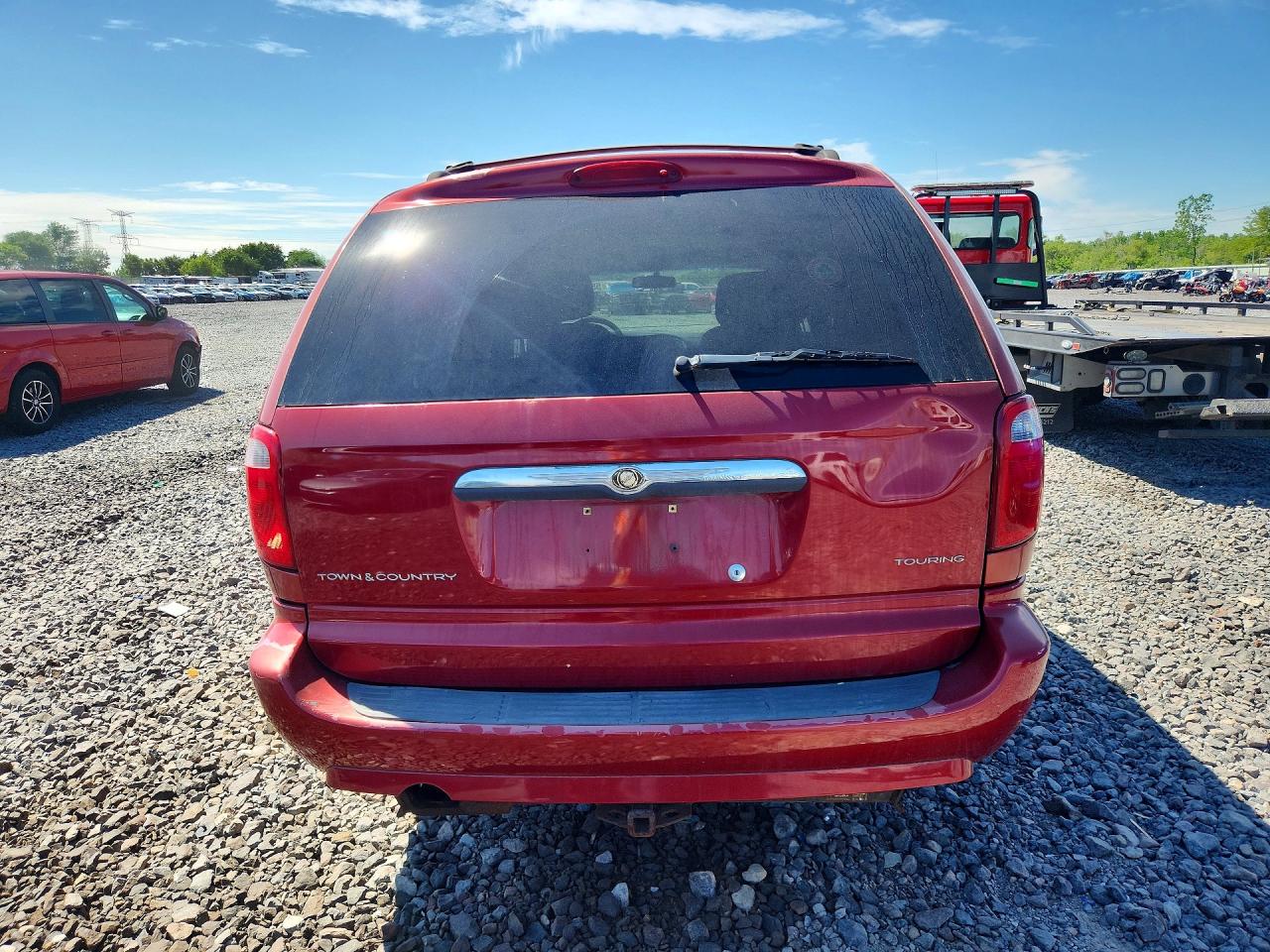2007 Chrysler Town & Country Touring Burgundy vin: 2A4GP54L97R349678
