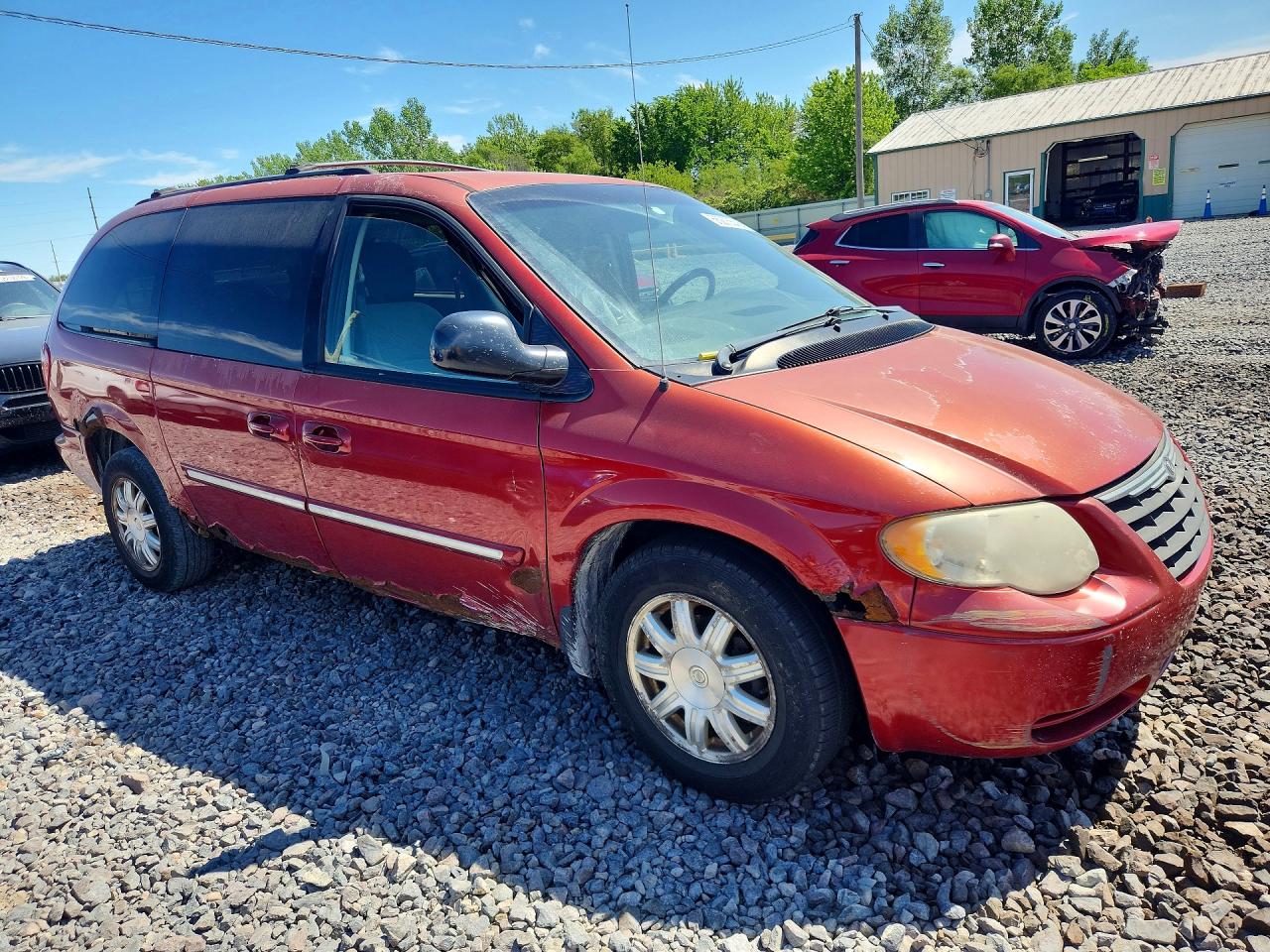2007 Chrysler Town & Country Touring Burgundy vin: 2A4GP54L97R349678