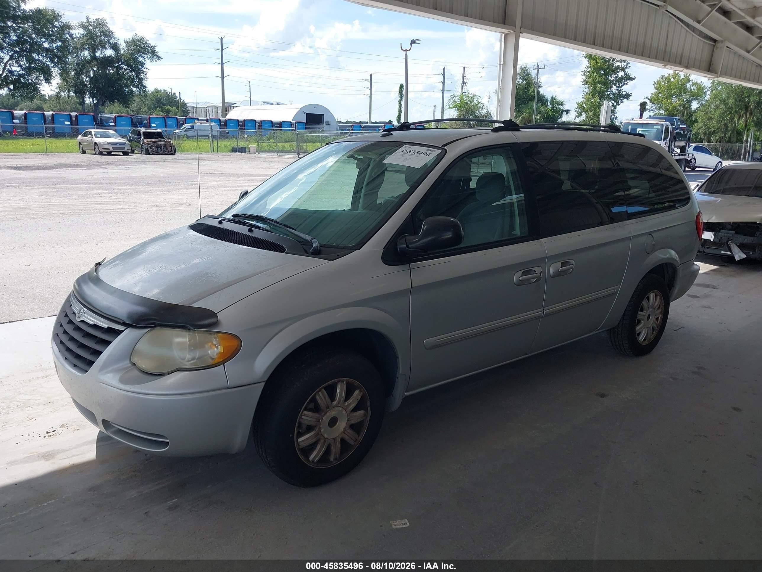 2006 Chrysler Town & Country Touring Серебряный vin: 2A4GP54LX6R713864