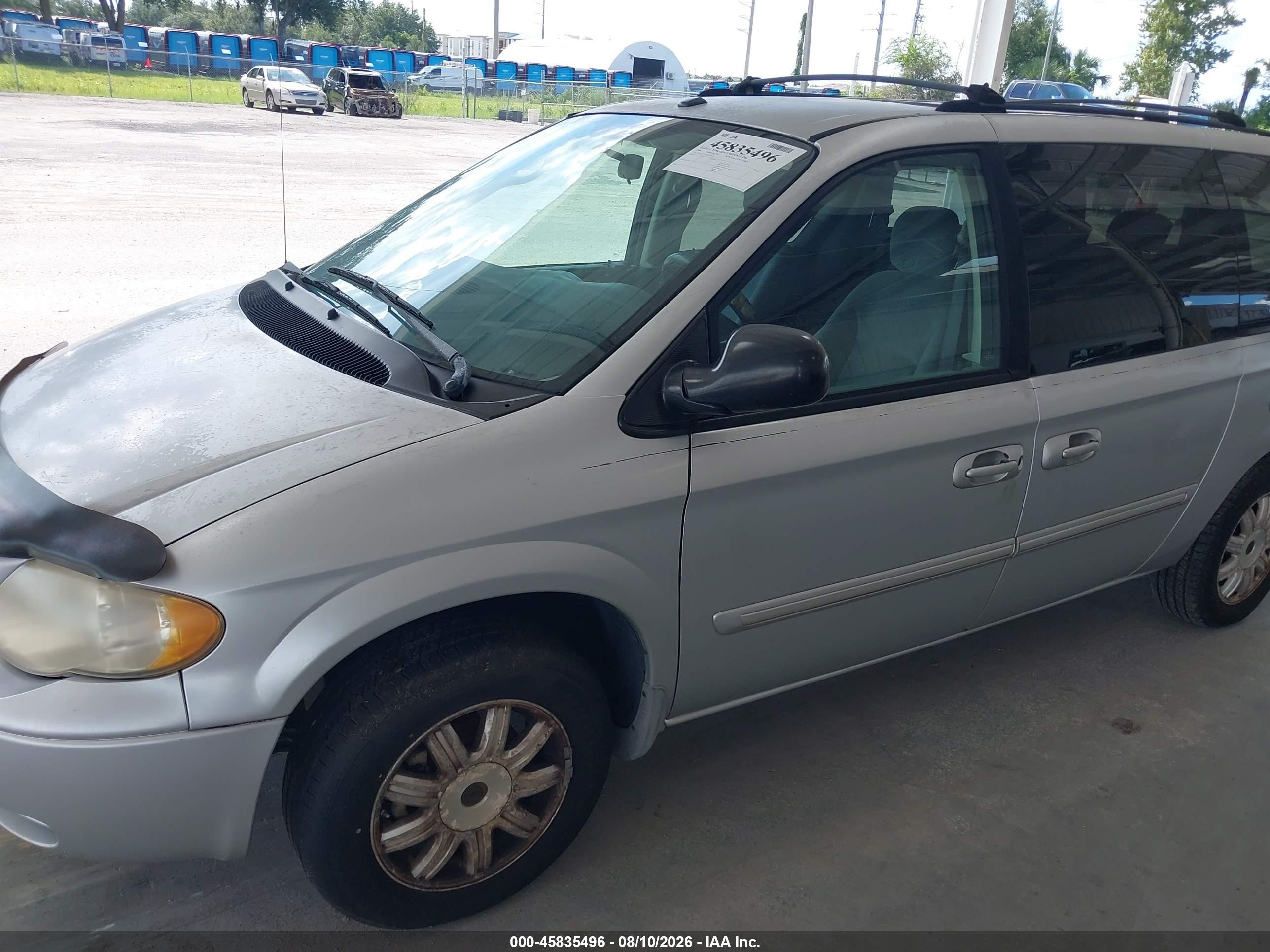 2006 Chrysler Town & Country Touring Серебряный vin: 2A4GP54LX6R713864