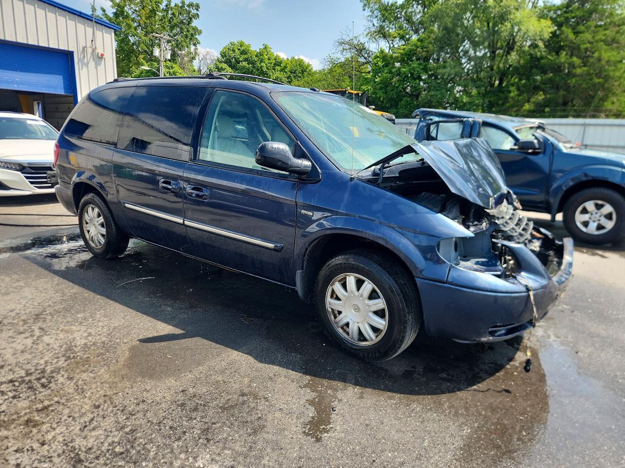 2007 Chrysler Town & Country Touring Blue vin: 2A4GP54LX7R289040