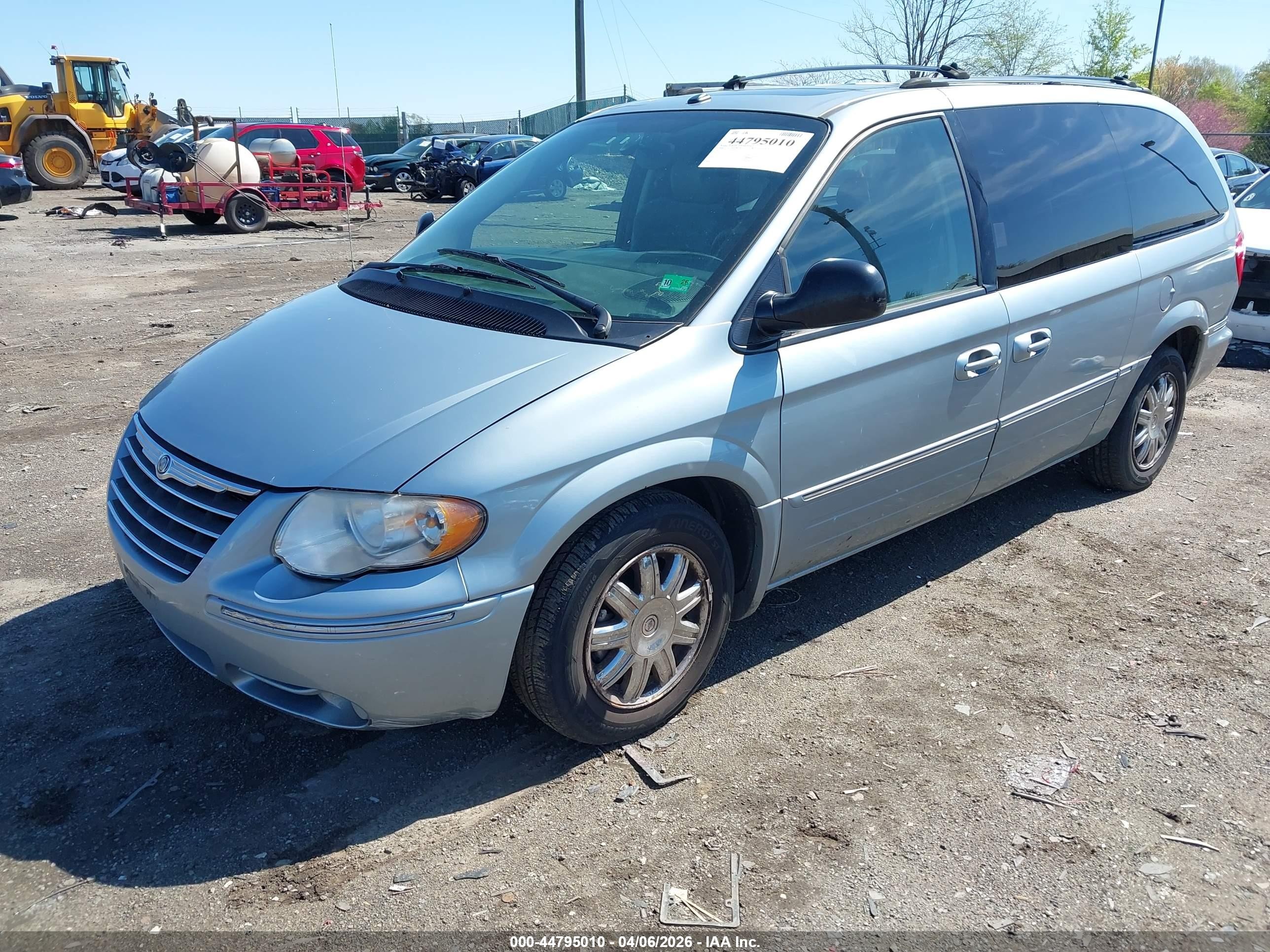 2006 Chrysler Town & Country Limited Синий vin: 2A4GP64L16R636937