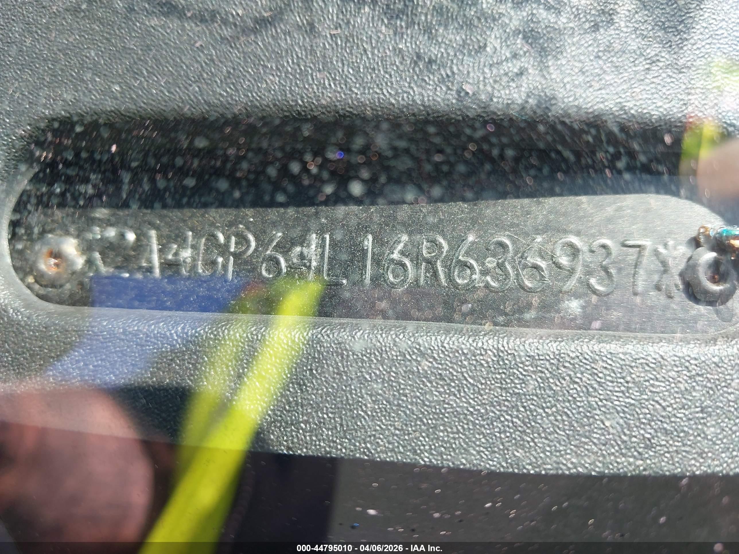 2006 Chrysler Town & Country Limited Синий vin: 2A4GP64L16R636937