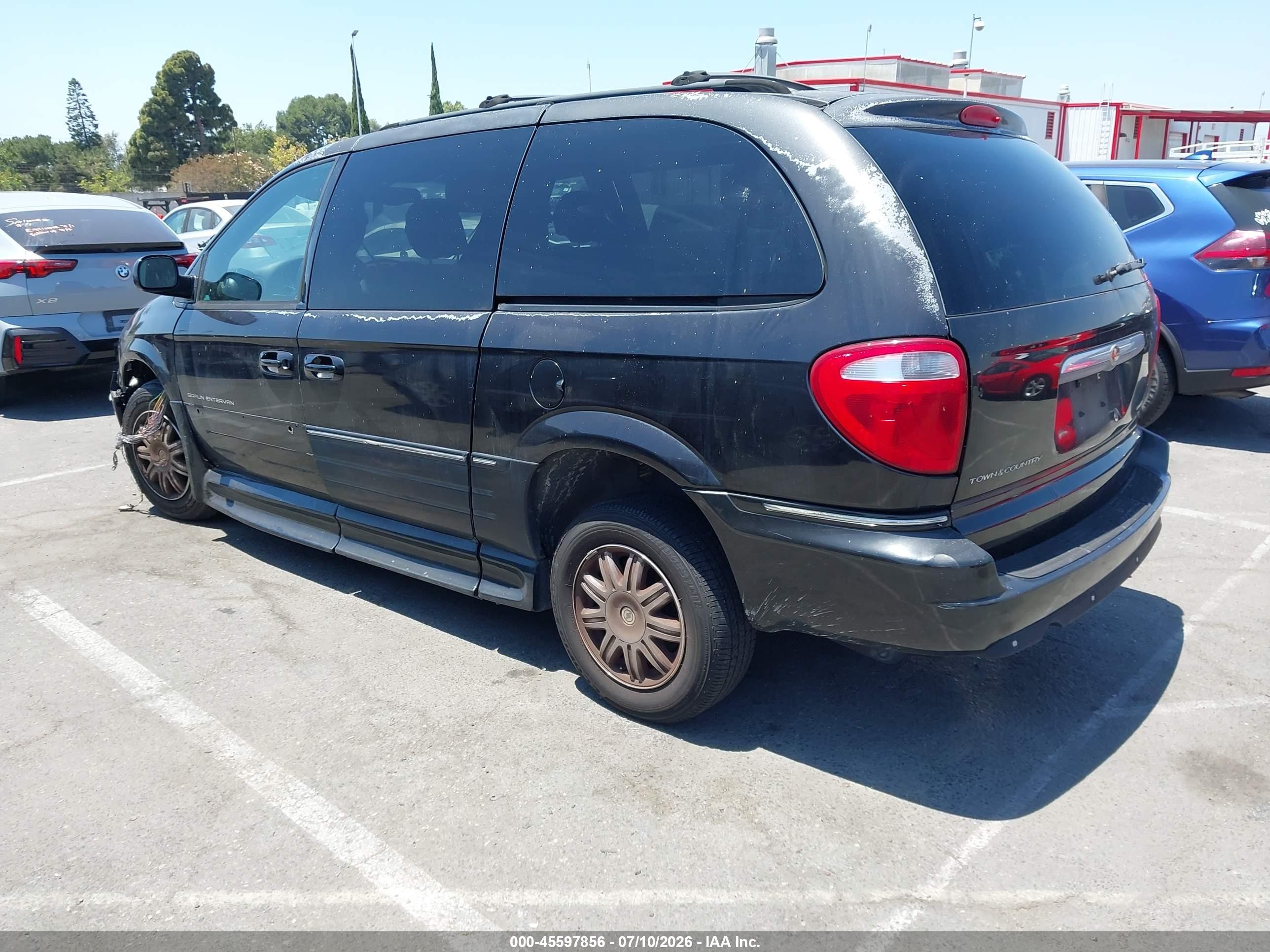 2007 Chrysler Town & Country Limited Black vin: 2A4GP64L27R315054