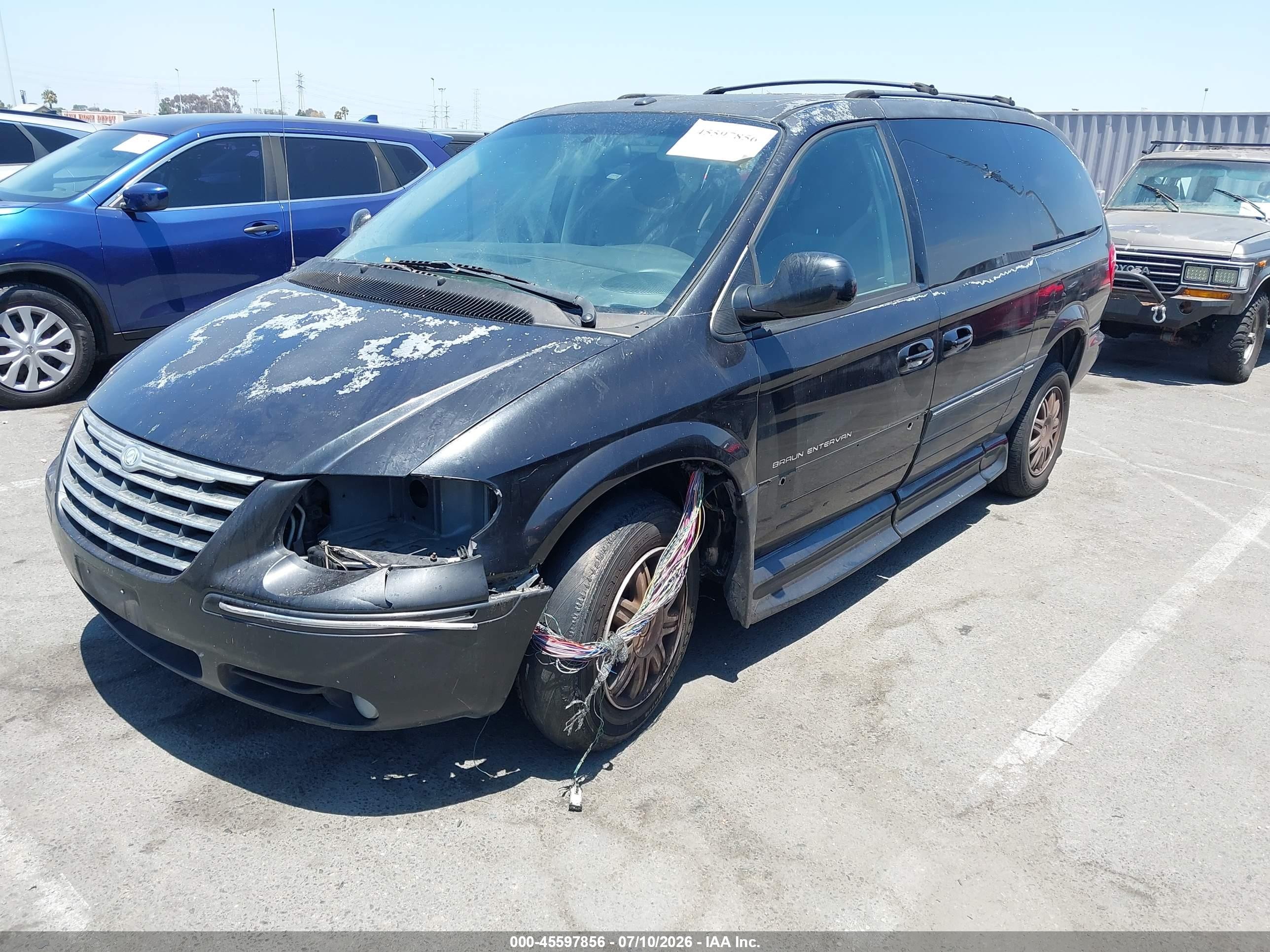 2007 Chrysler Town & Country Limited Black vin: 2A4GP64L27R315054