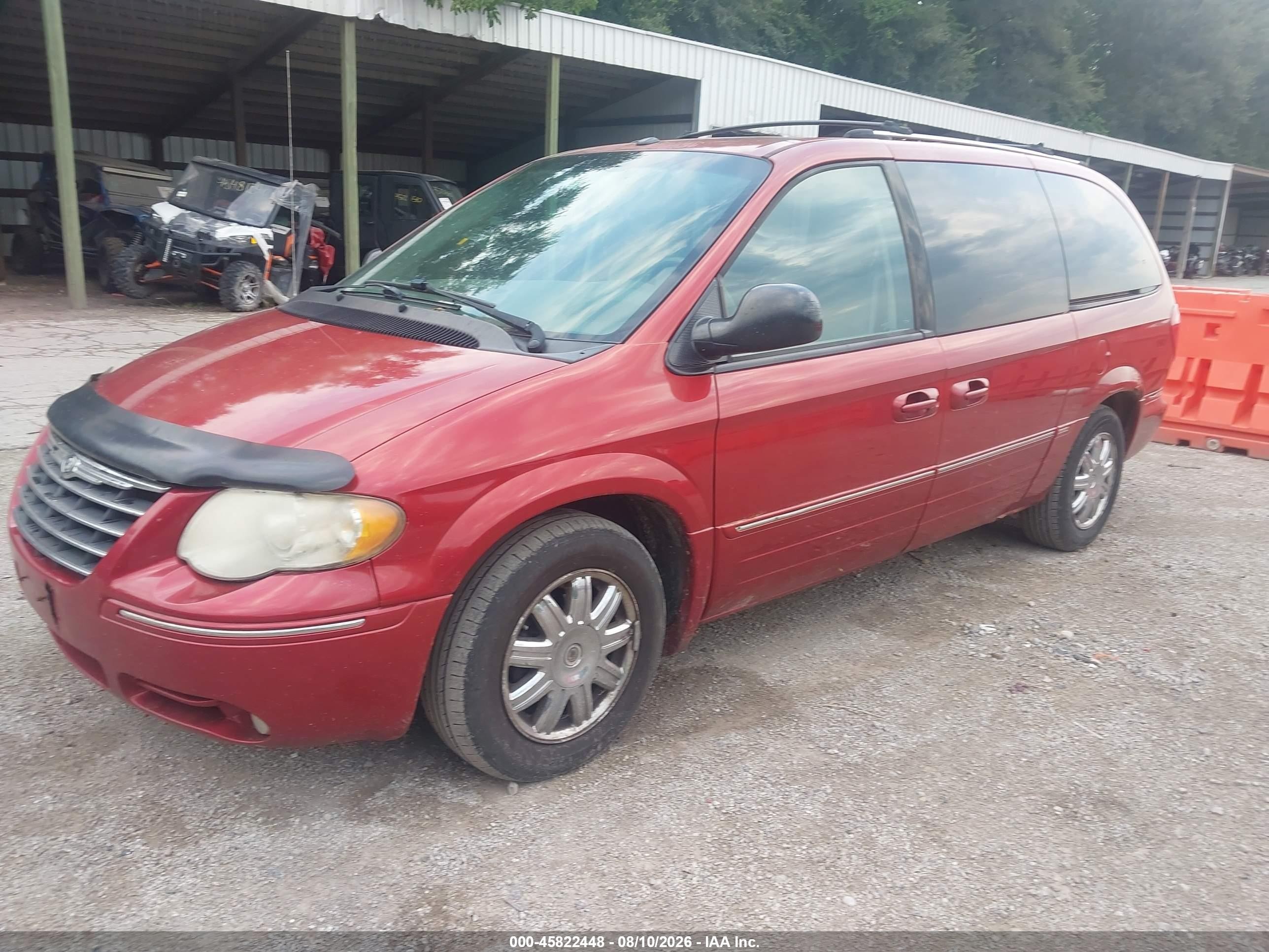 2007 Chrysler Town & Country Limited Red vin: 2A4GP64L37R139941
