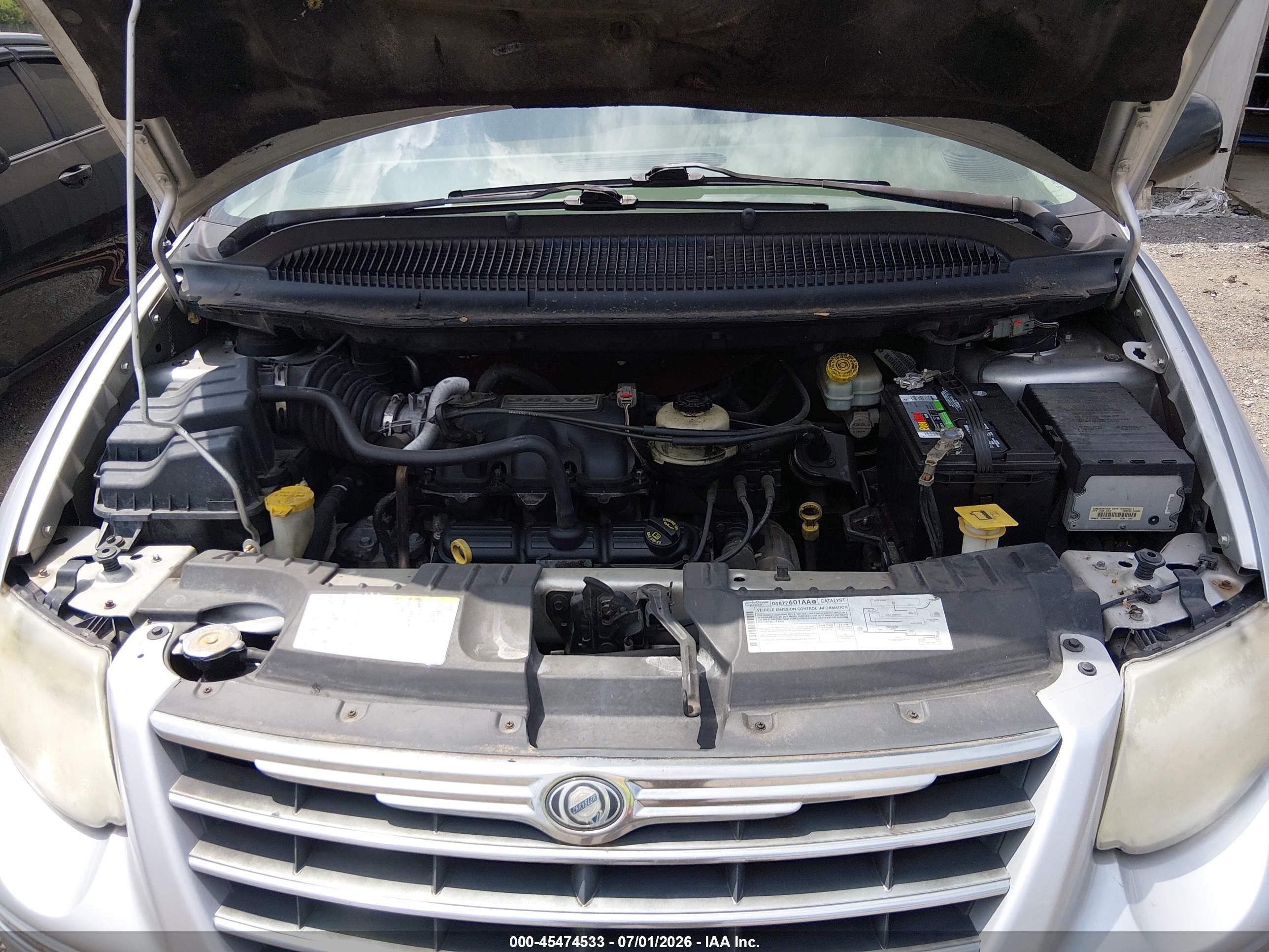 2007 Chrysler Town & Country Limited Серебряный vin: 2A4GP64L87R185040
