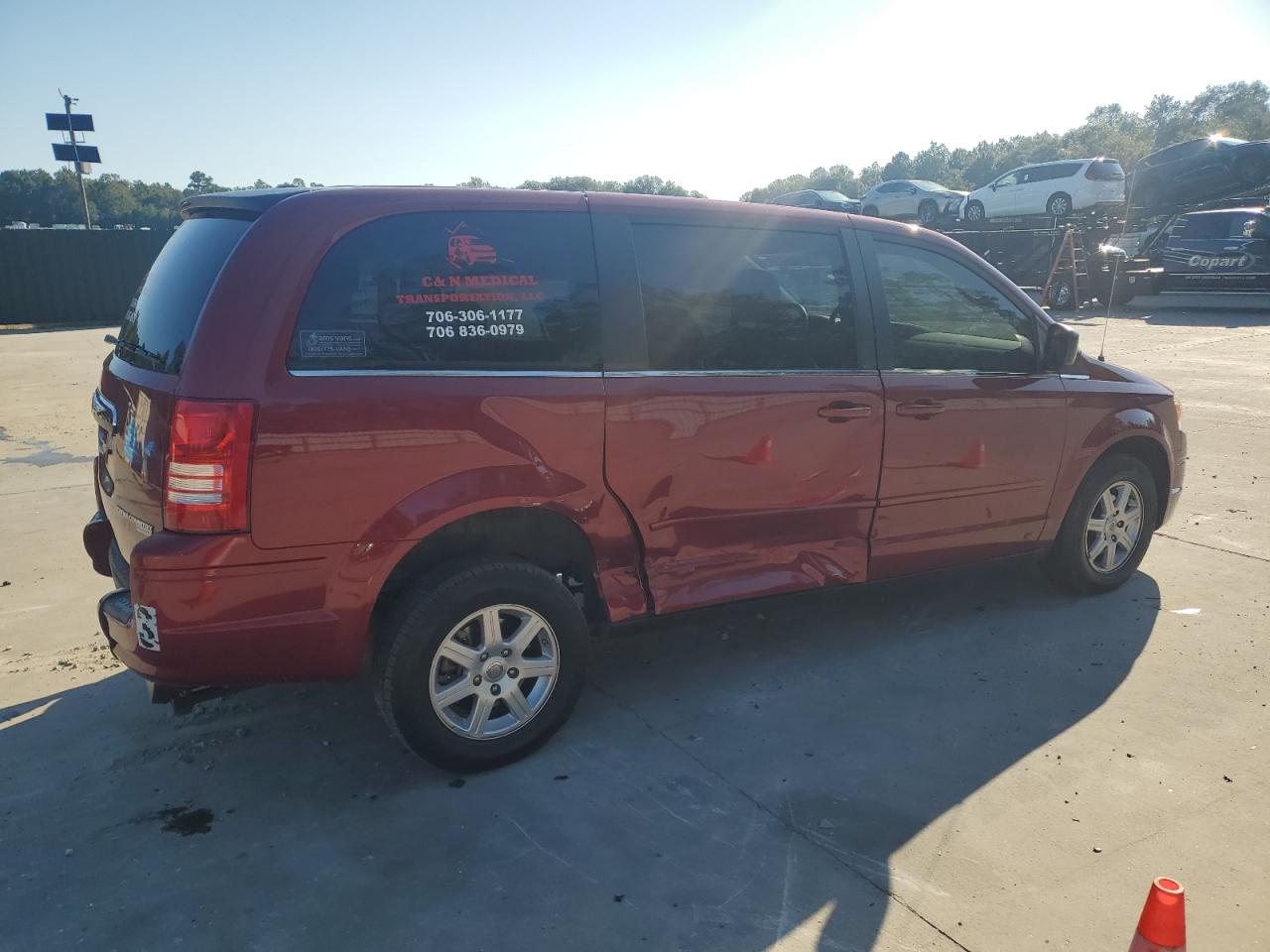 2010 Chrysler Town & Country Lx Бордовый vin: 2A4RR2D10AR330346