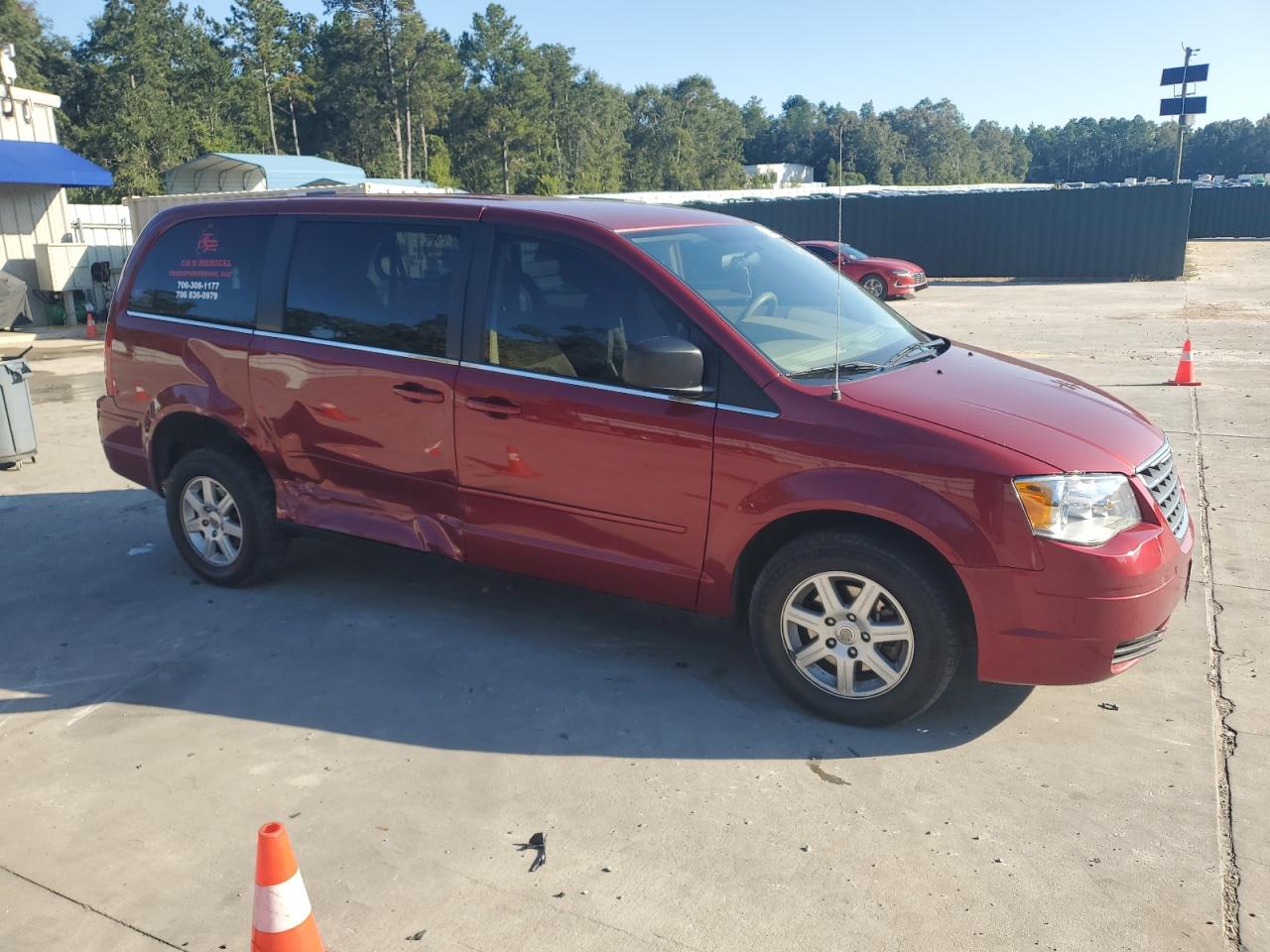 2010 Chrysler Town & Country Lx Бордовый vin: 2A4RR2D10AR330346