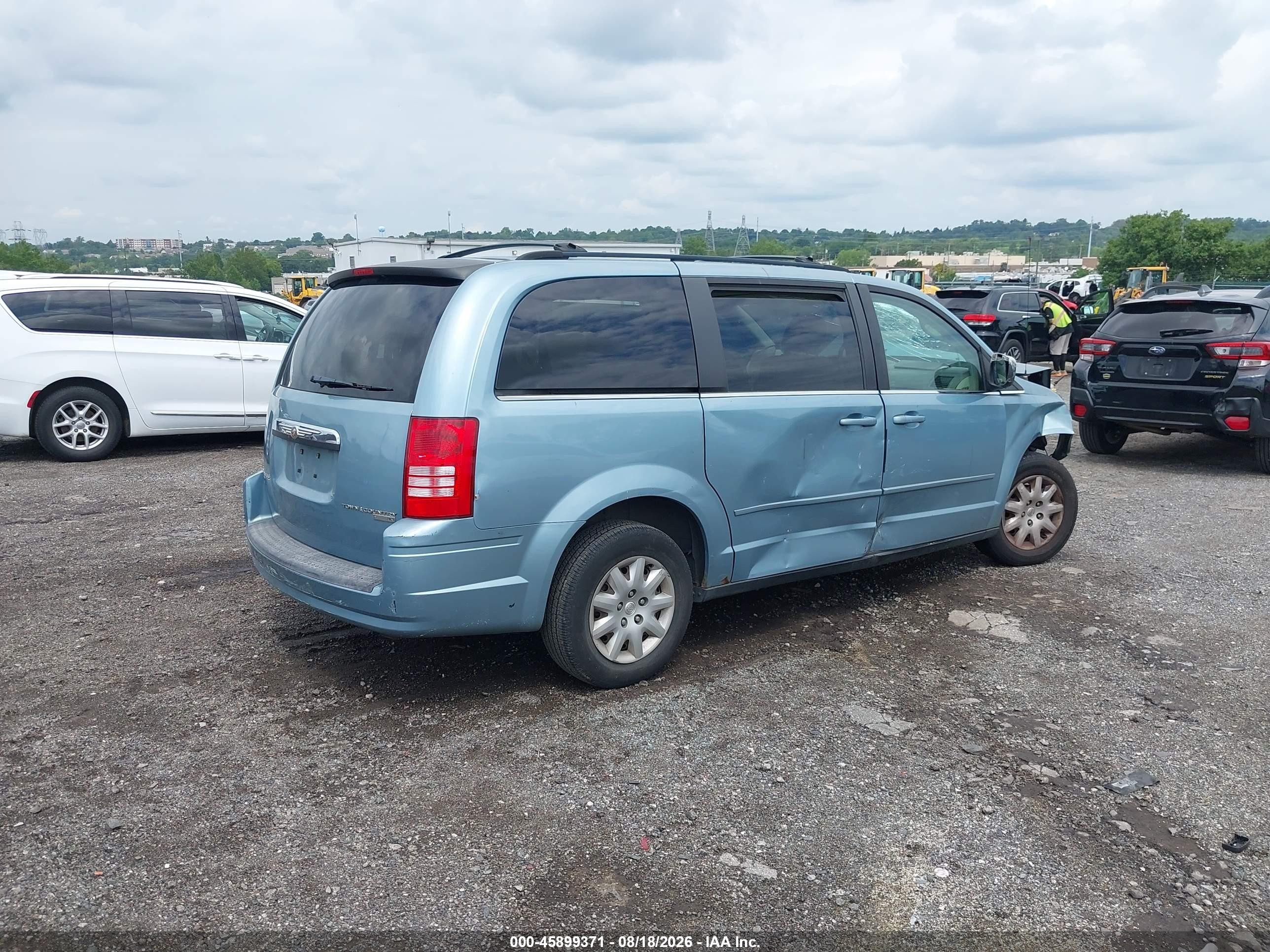 2010 Chrysler Town & Country Lx Light Blue vin: 2A4RR4DE4AR161754