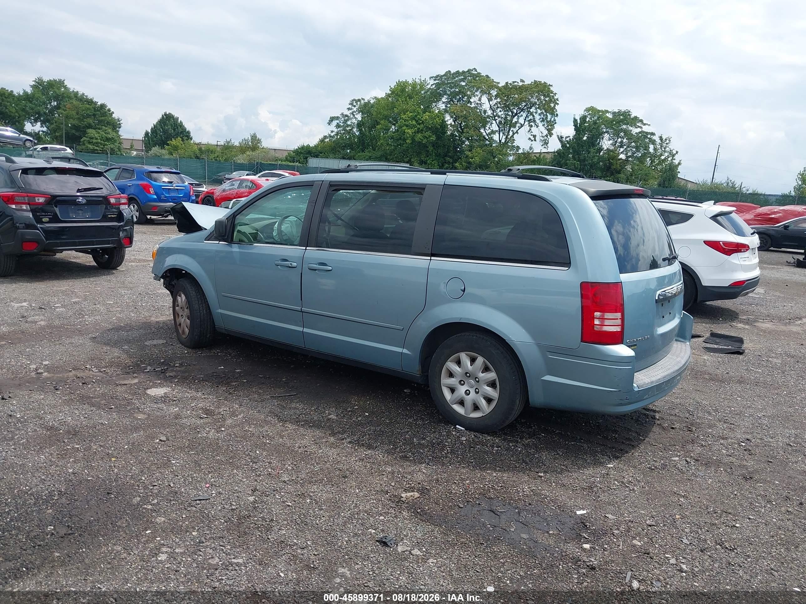 2010 Chrysler Town & Country Lx Light Blue vin: 2A4RR4DE4AR161754