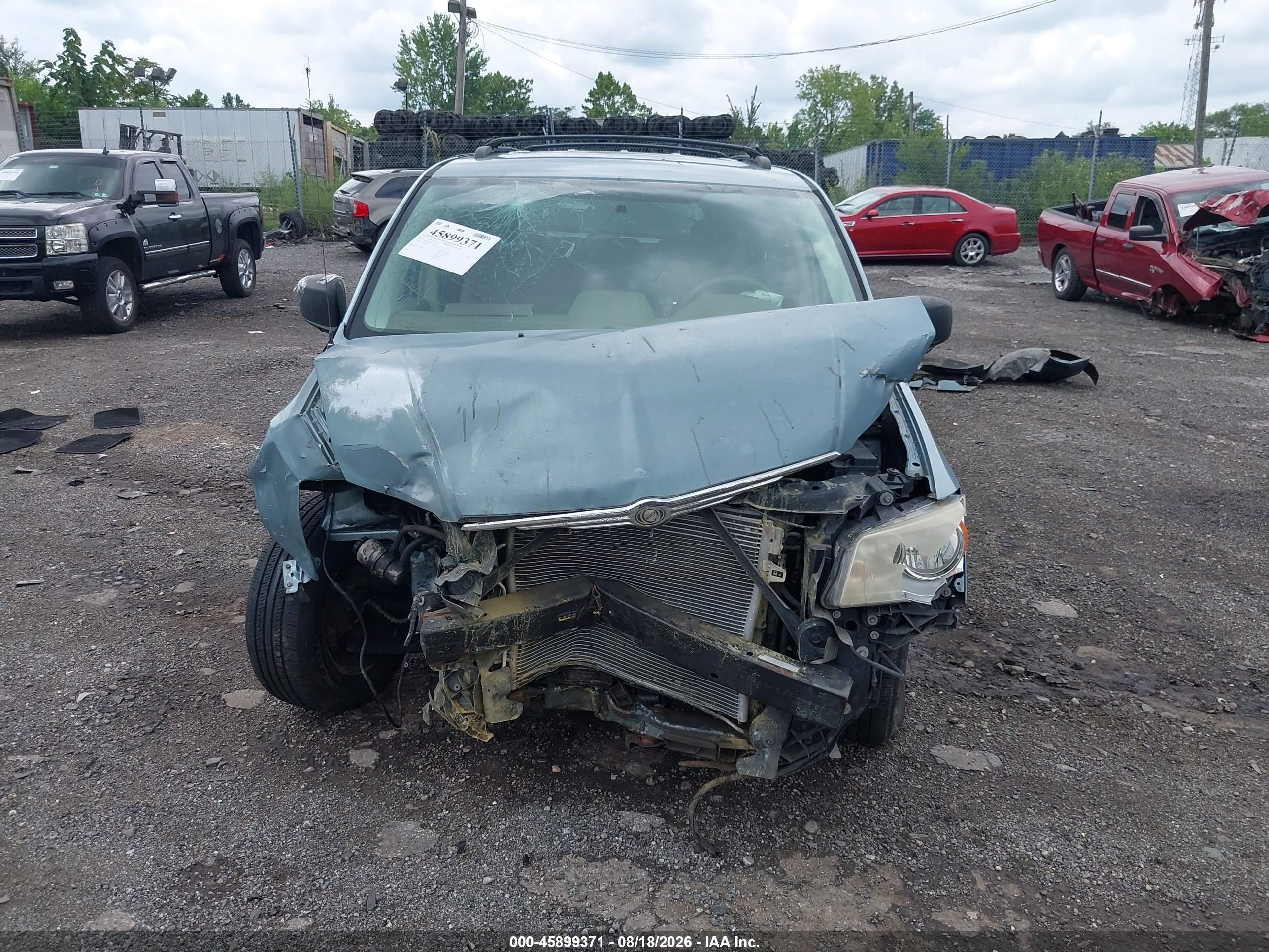 2010 Chrysler Town & Country Lx Light Blue vin: 2A4RR4DE4AR161754