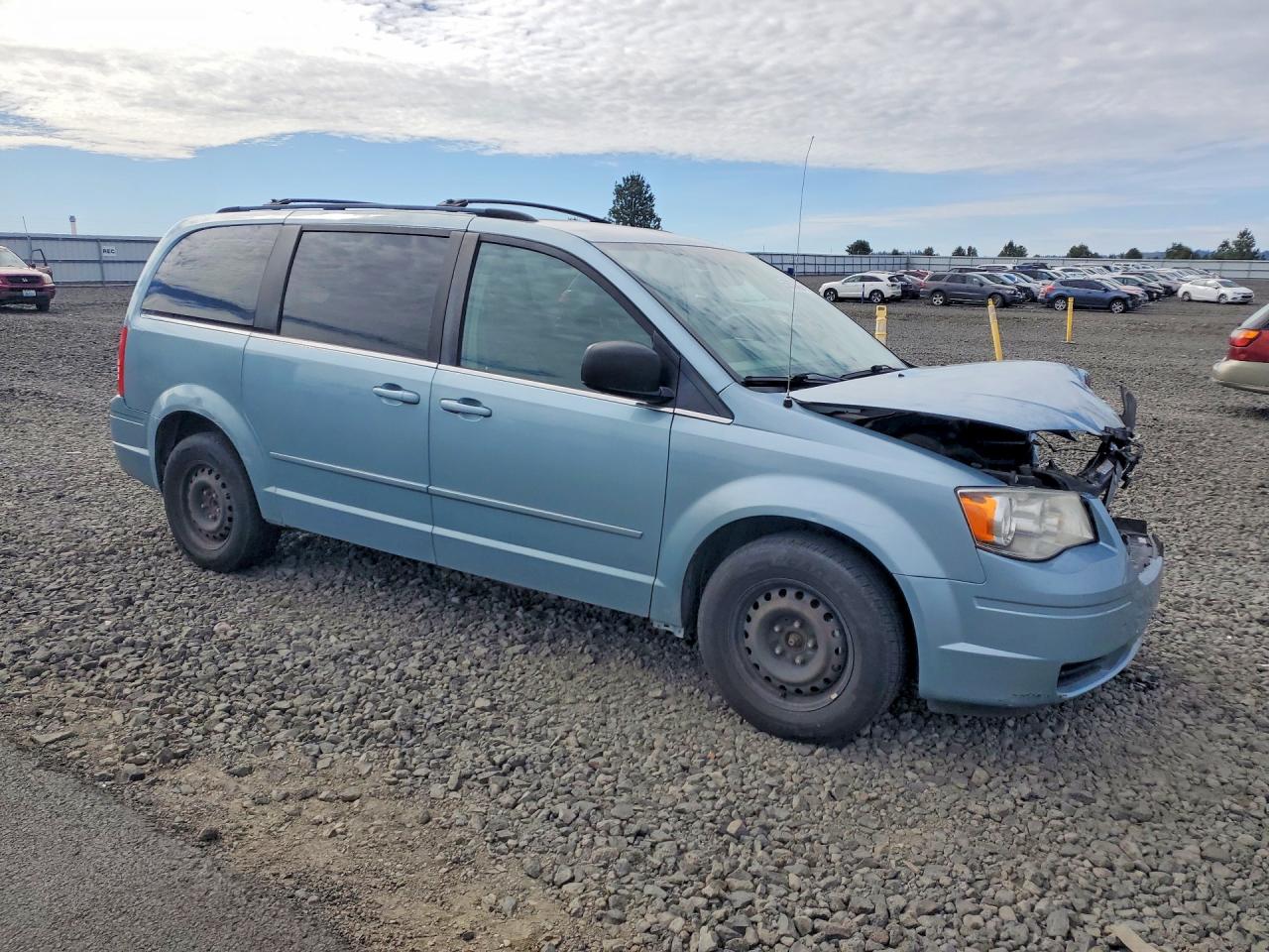 2010 Chrysler Town & Country Lx Blue vin: 2A4RR4DEXAR153660