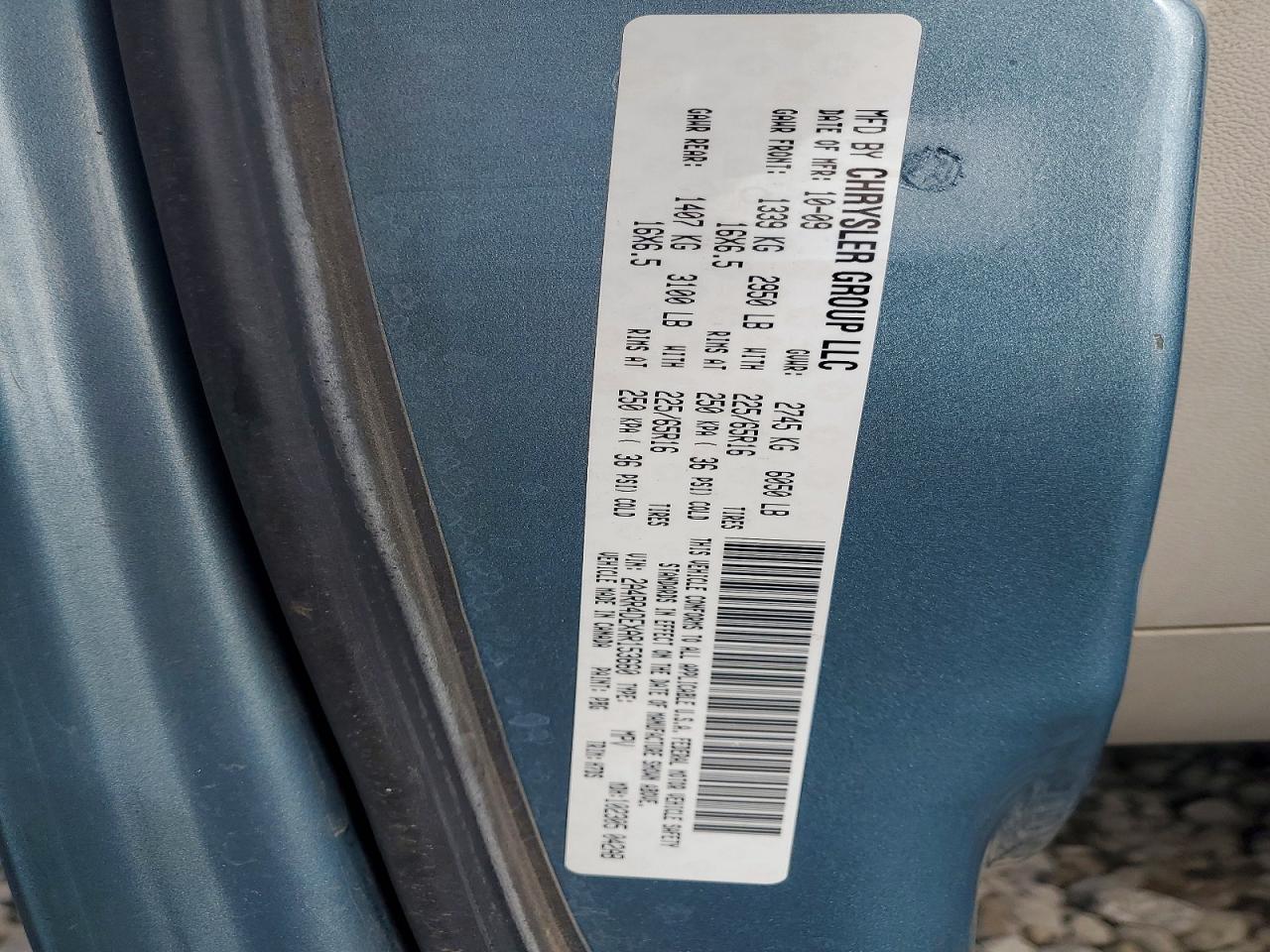 2010 Chrysler Town & Country Lx Blue vin: 2A4RR4DEXAR153660