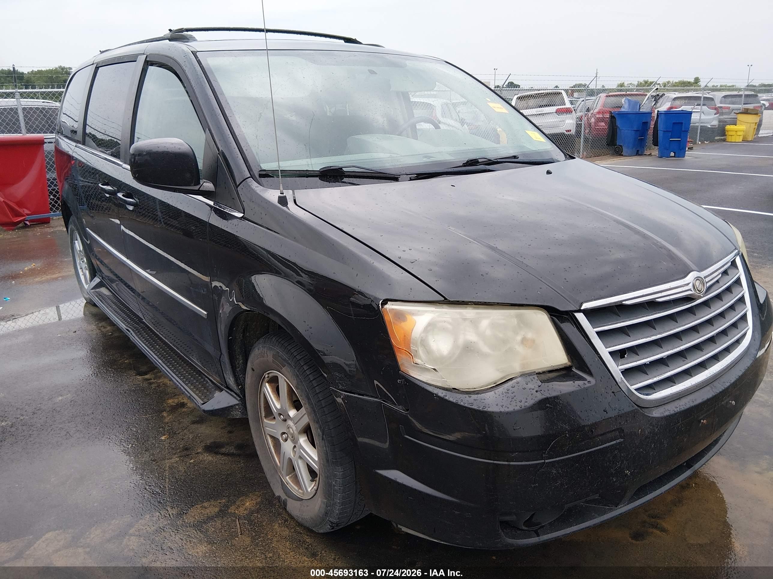 2010 Chrysler Town & Country Touring Black vin: 2A4RR5D10AR449869
