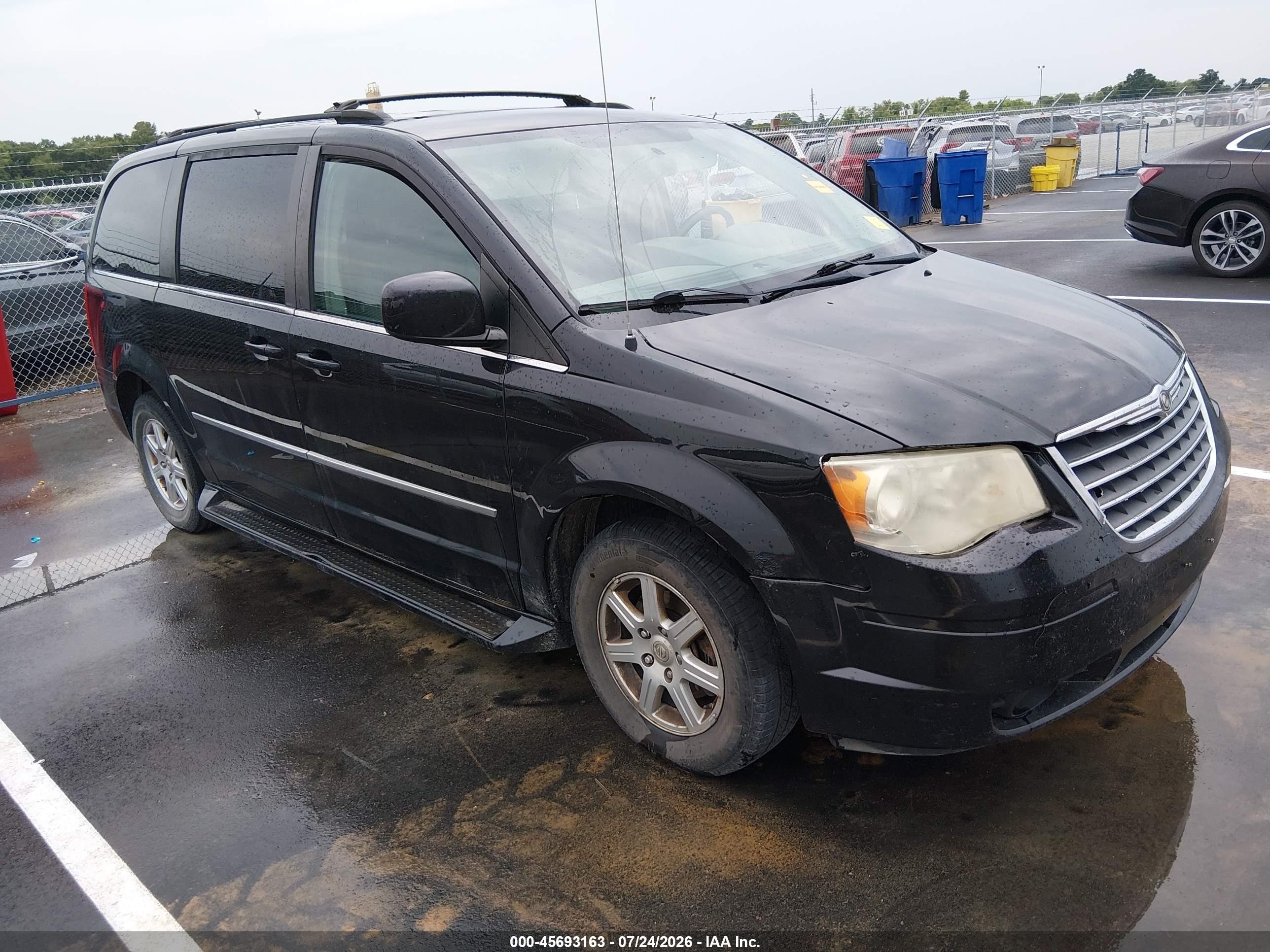 2010 Chrysler Town & Country Touring Black vin: 2A4RR5D10AR449869