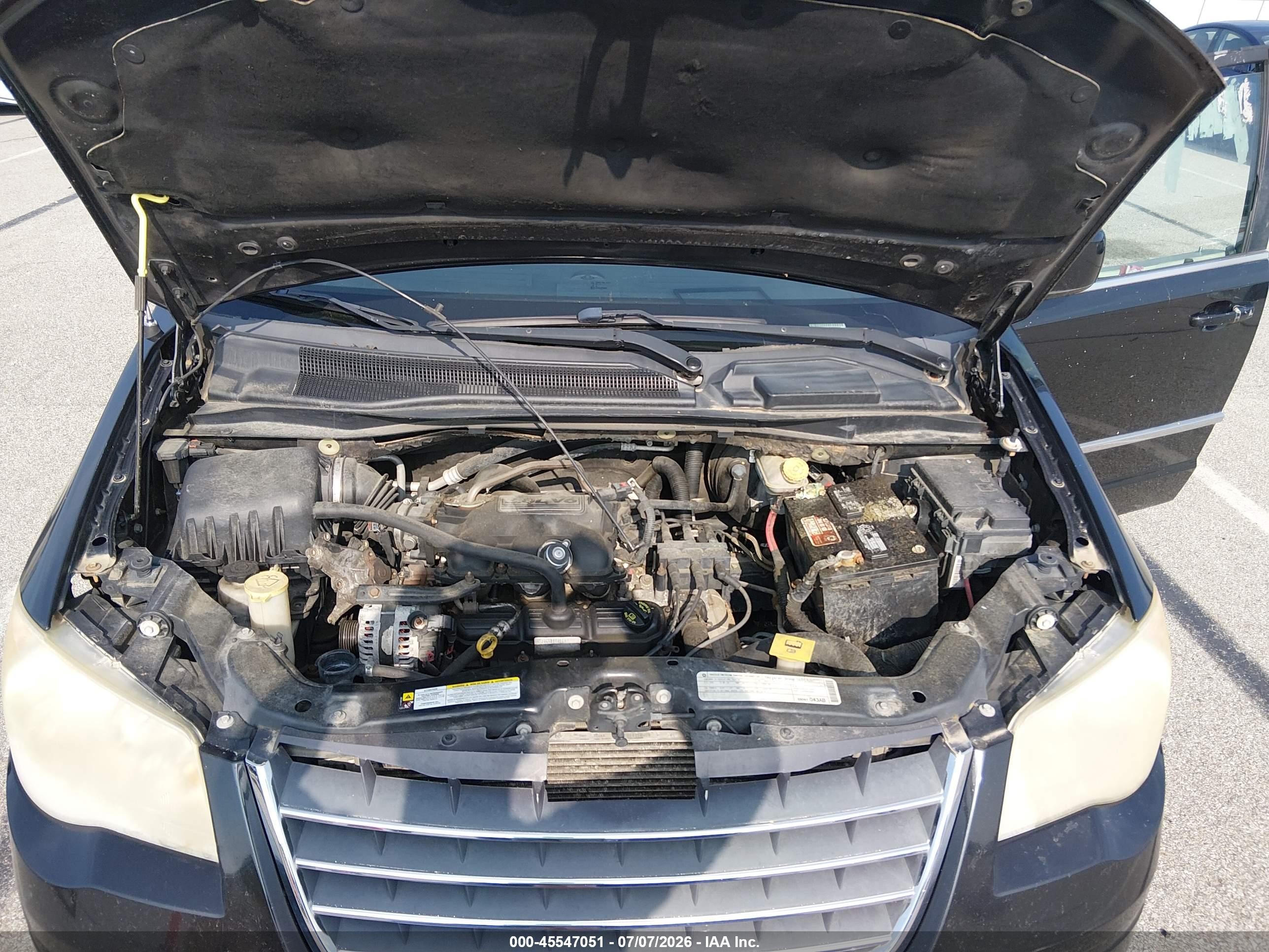 2010 Chrysler Town & Country Touring Black vin: 2A4RR5D11AR300936