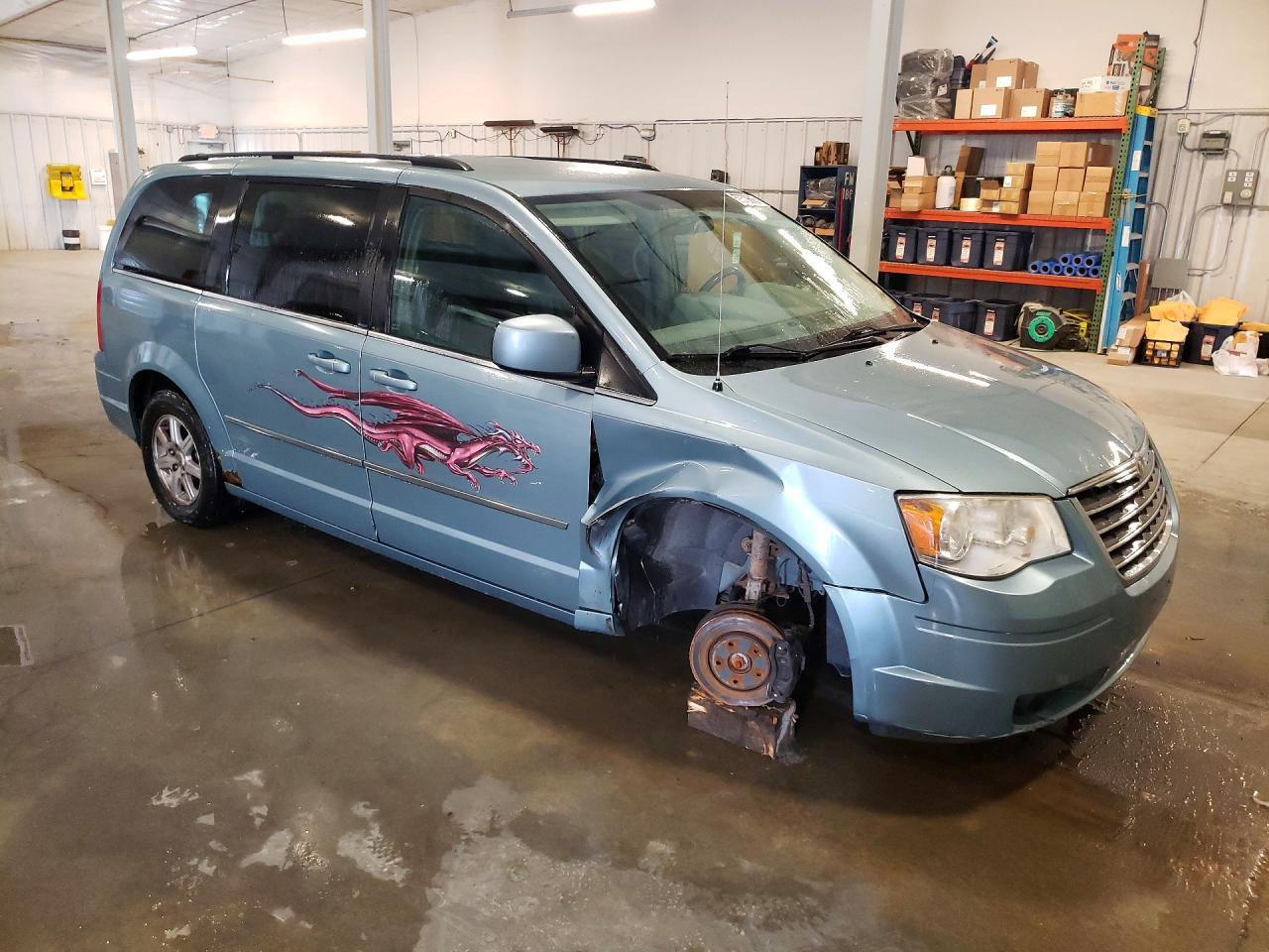 2010 Chrysler Town & Country Touring Blue vin: 2A4RR5D11AR347867