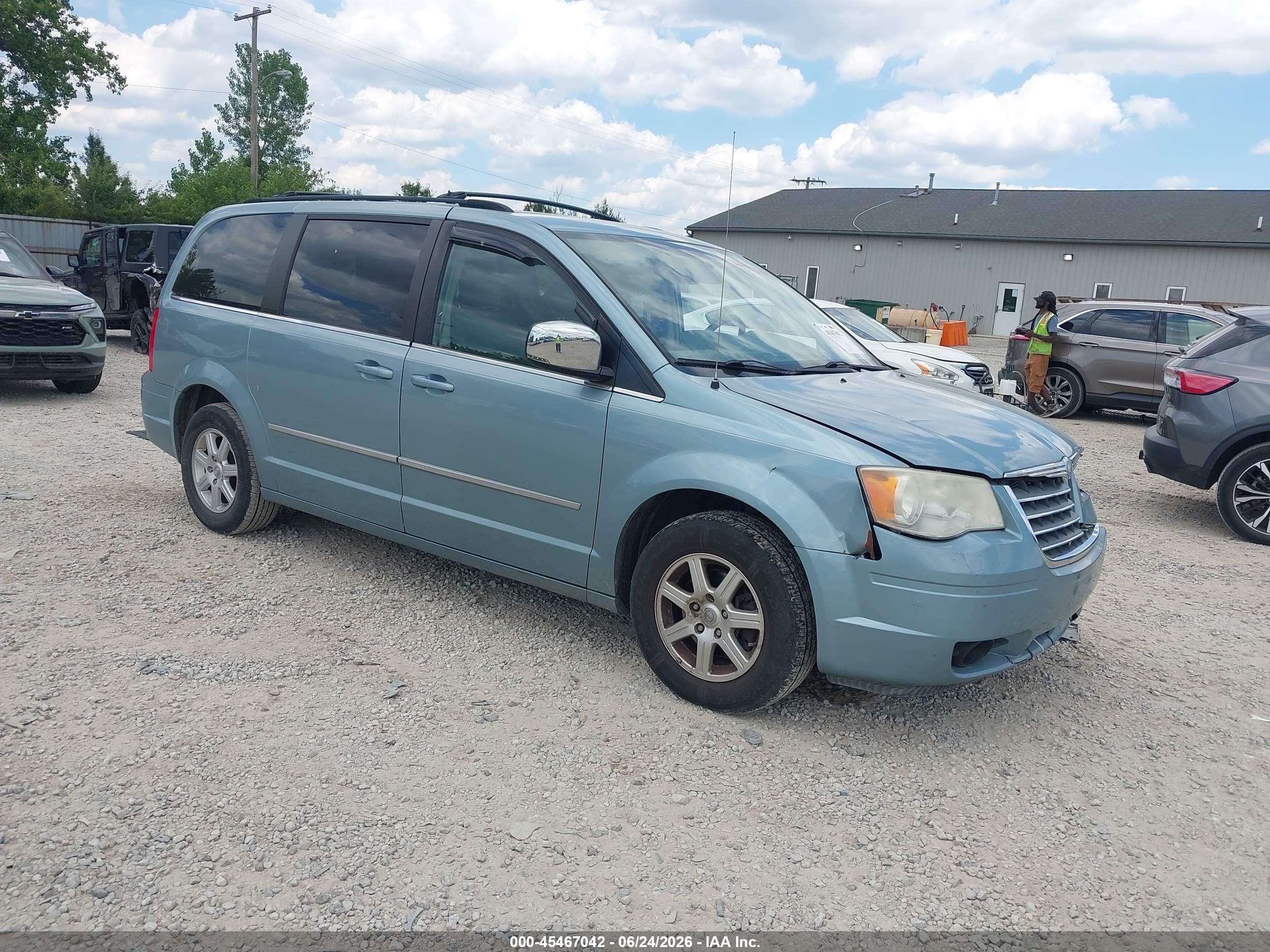 2010 Chrysler Town & Country Touring Light Blue vin: 2A4RR5D11AR398270