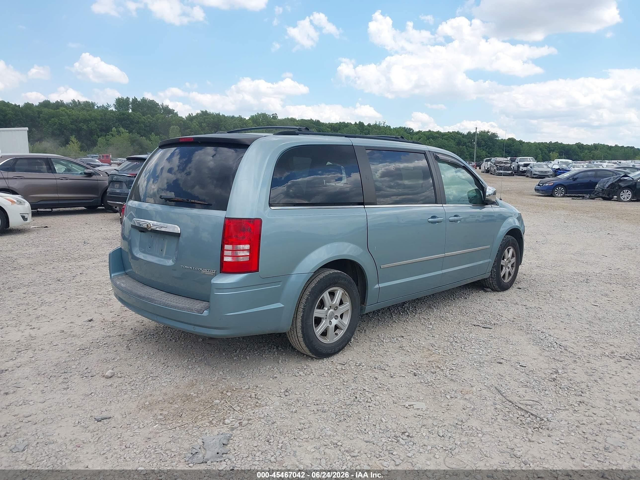 2010 Chrysler Town & Country Touring Light Blue vin: 2A4RR5D11AR398270