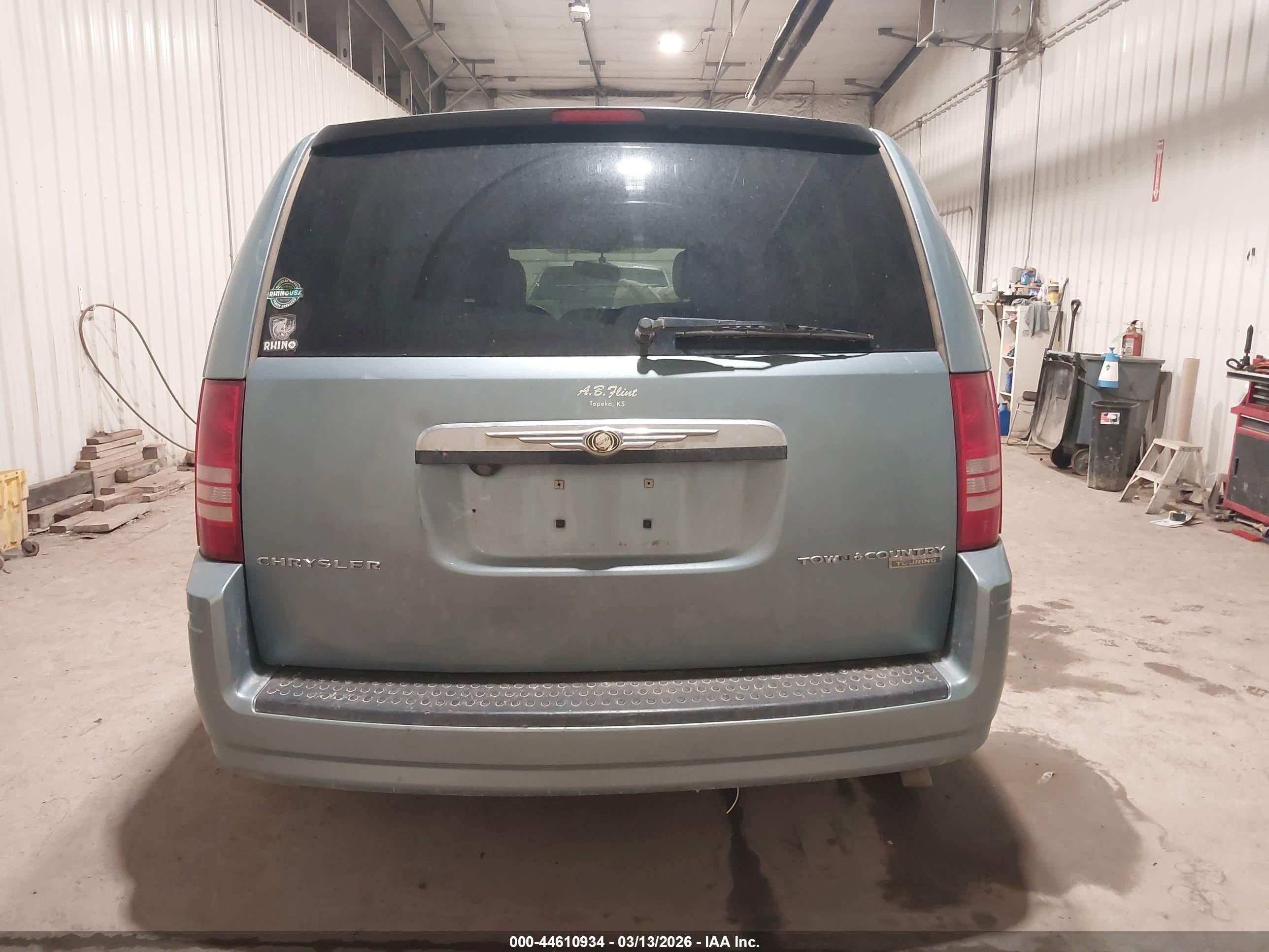 2010 Chrysler Town & Country Touring Light Blue vin: 2A4RR5D12AR168009