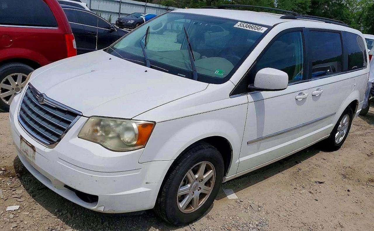 2010 Chrysler Town & Country Touring White vin: 2A4RR5D12AR366329