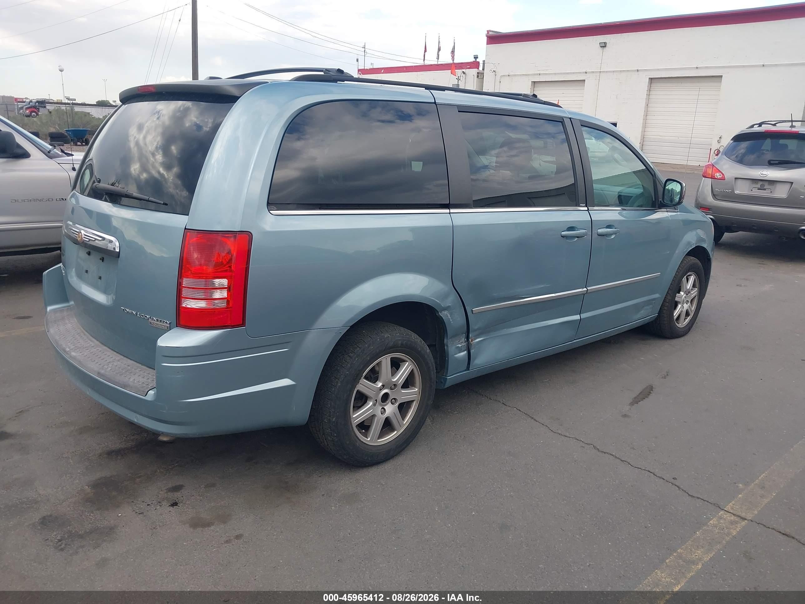 2010 Chrysler Town & Country Touring Blue vin: 2A4RR5D14AR187970