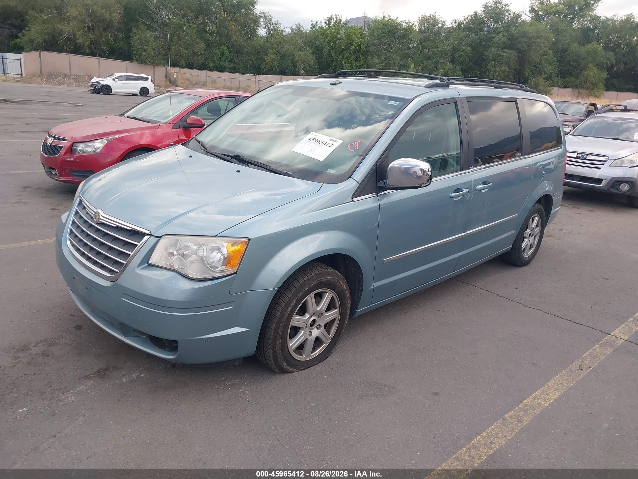 2010 Chrysler Town & Country Touring Blue vin: 2A4RR5D14AR187970