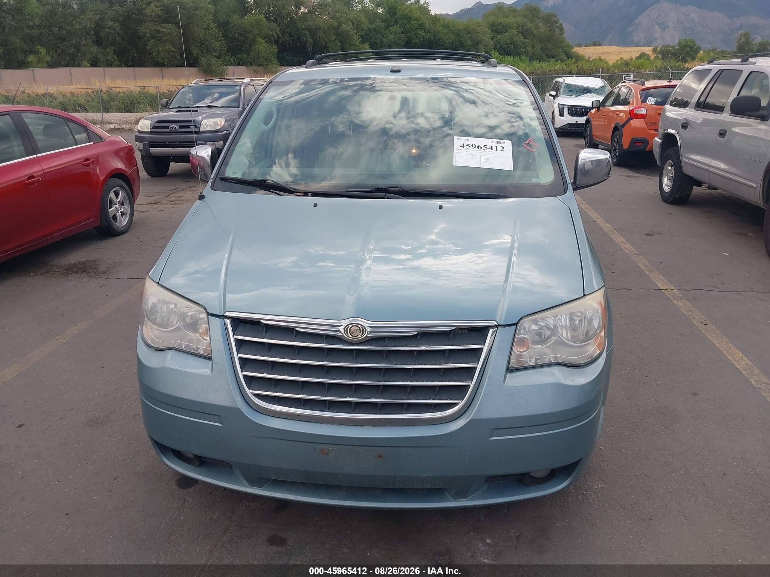 2010 Chrysler Town & Country Touring Blue vin: 2A4RR5D14AR187970
