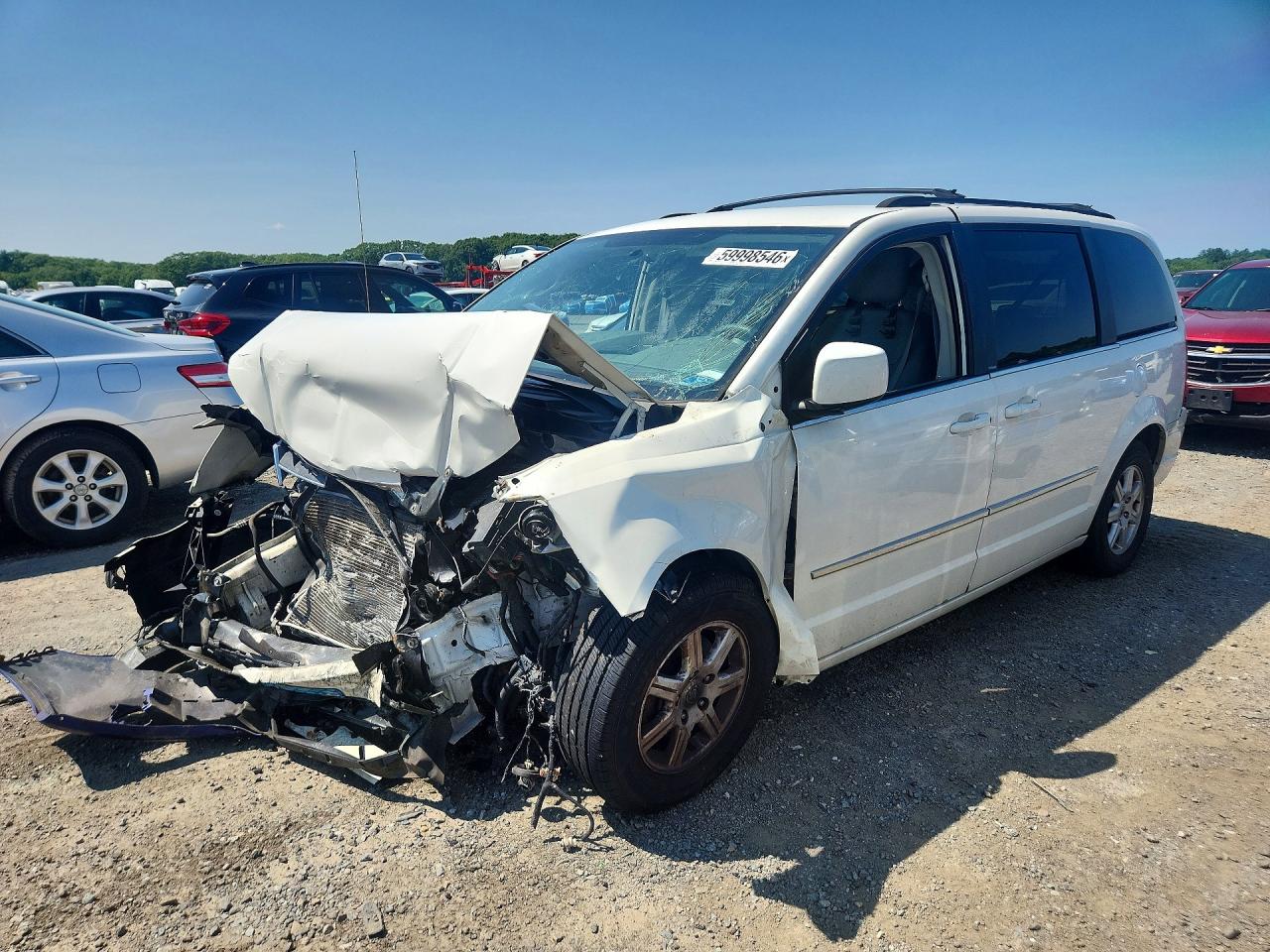 2010 Chrysler Town & Country Touring Белый vin: 2A4RR5D15AR305153