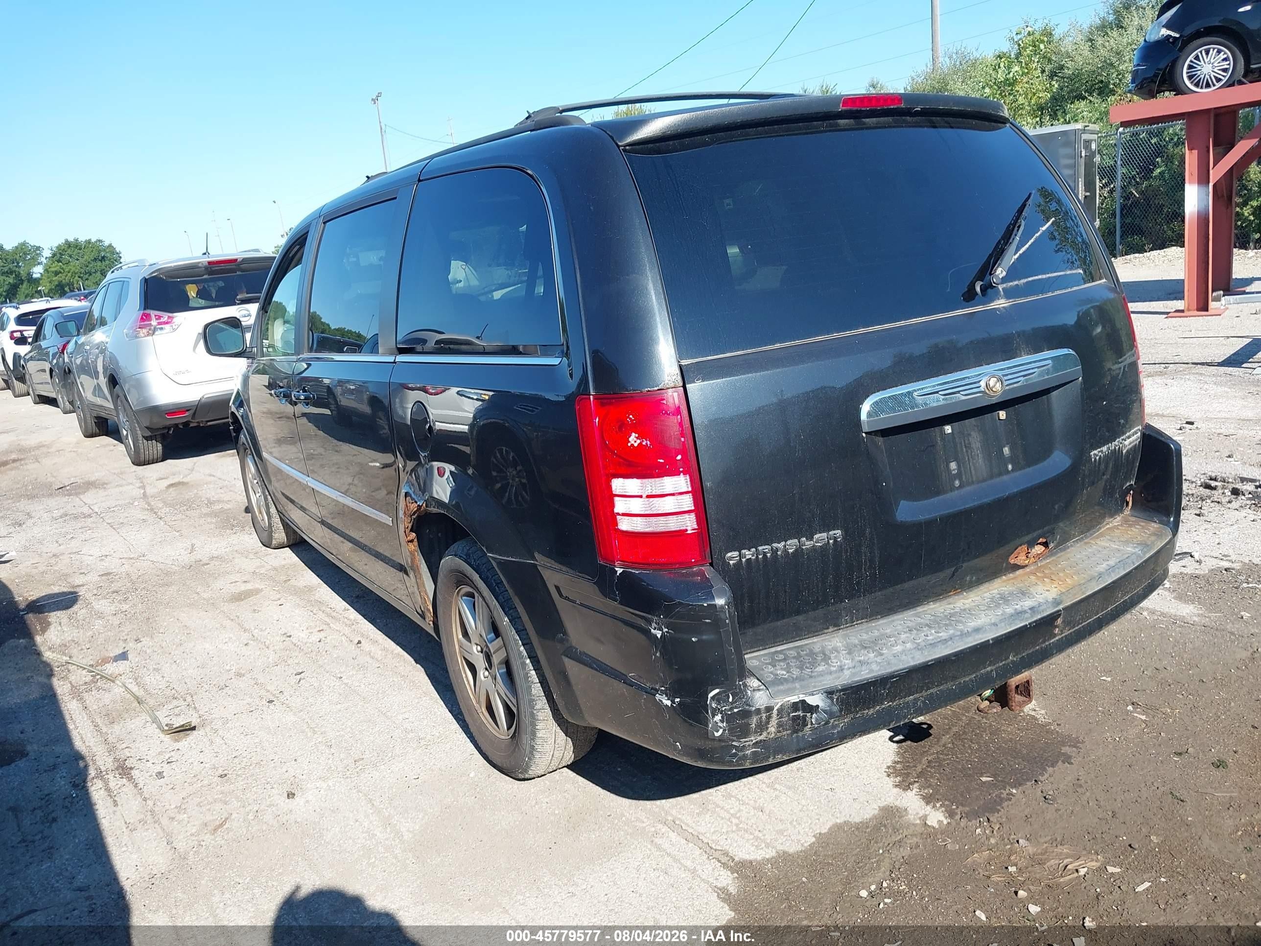 2010 Chrysler Town & Country Touring Black vin: 2A4RR5D16AR214716