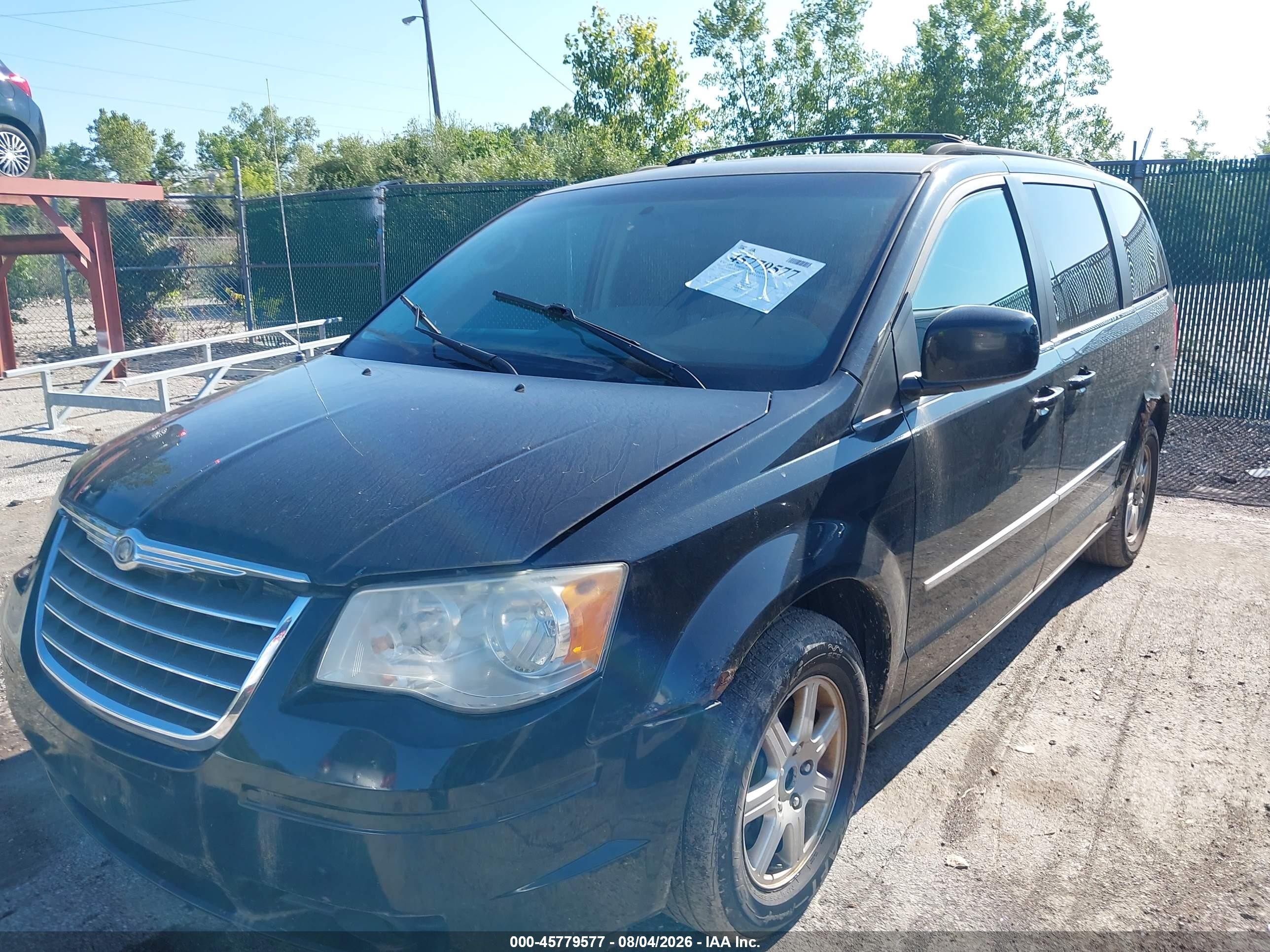 2010 Chrysler Town & Country Touring Black vin: 2A4RR5D16AR214716