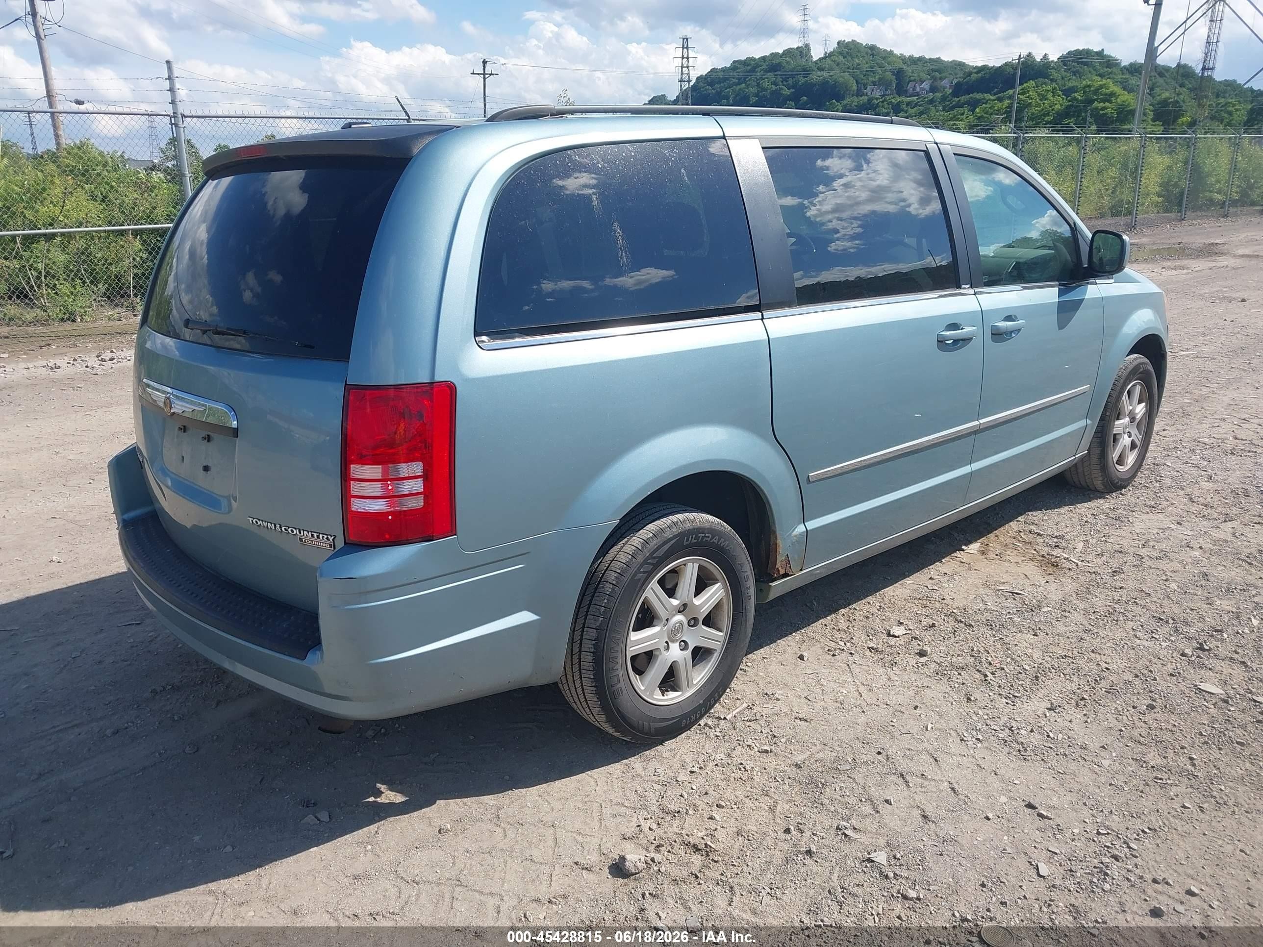 2010 Chrysler Town & Country Touring Teal vin: 2A4RR5D16AR347914