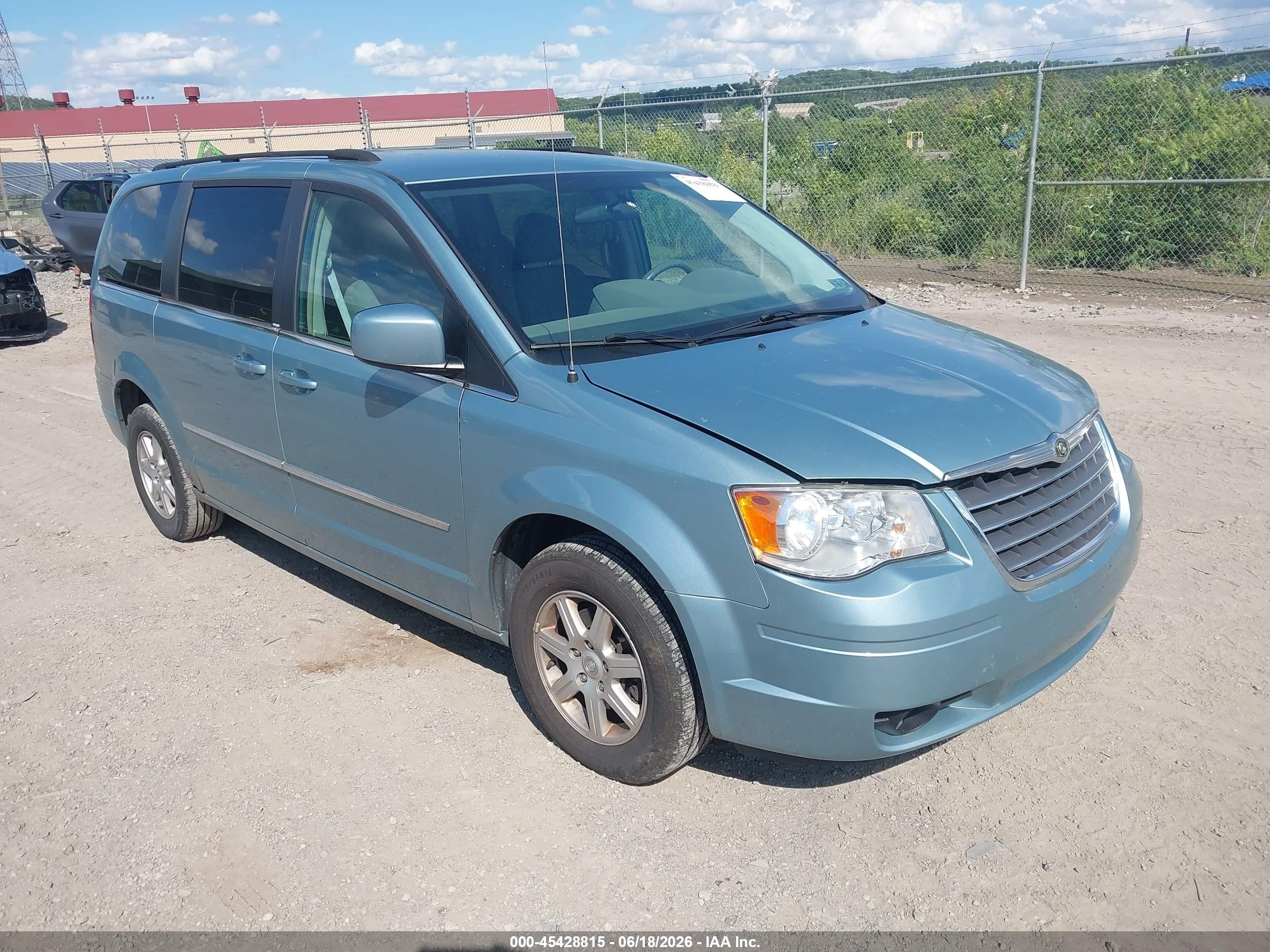 2010 Chrysler Town & Country Touring Teal vin: 2A4RR5D16AR347914