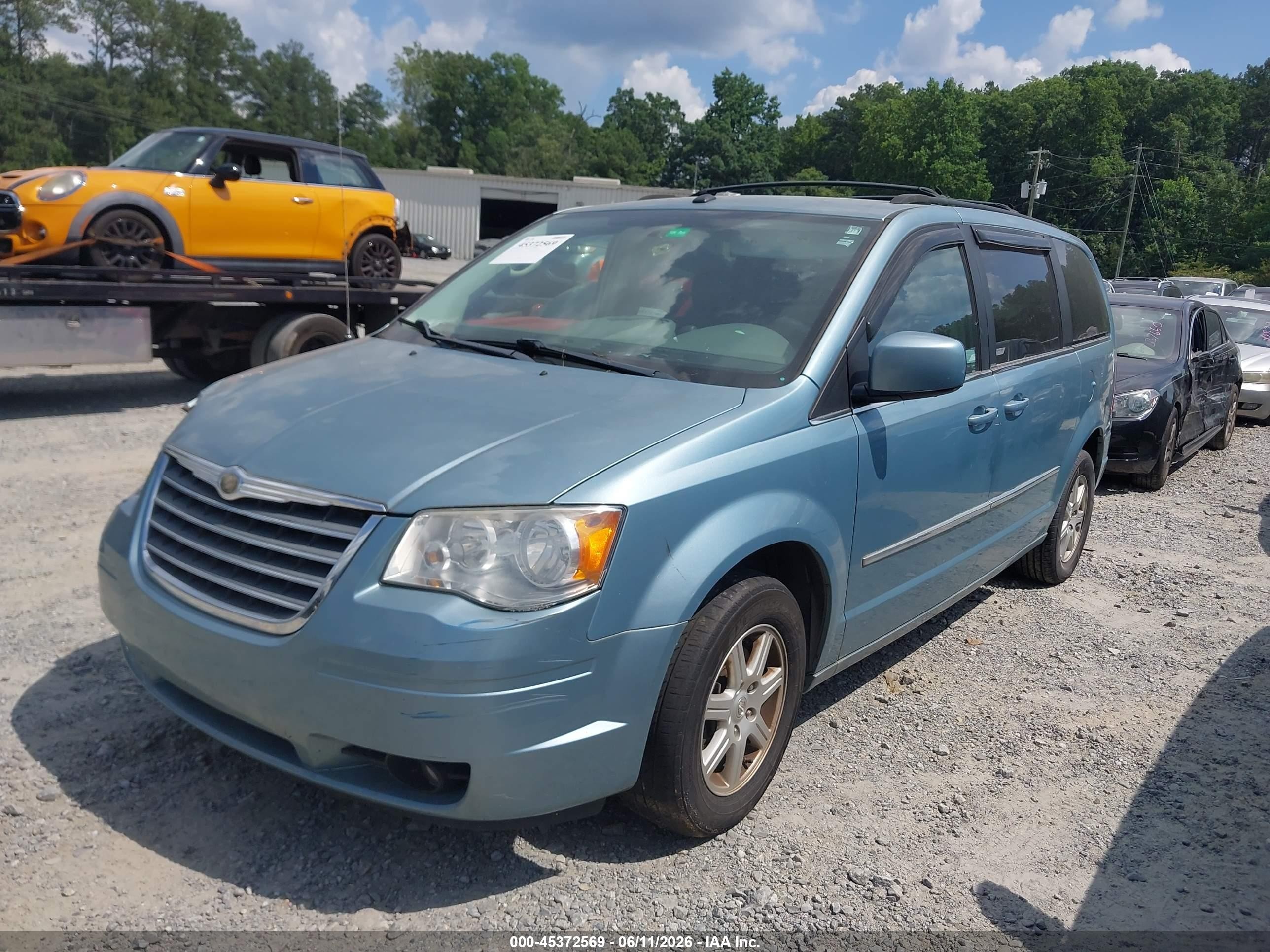 2010 Chrysler Town & Country Touring Blue vin: 2A4RR5D17AR241617