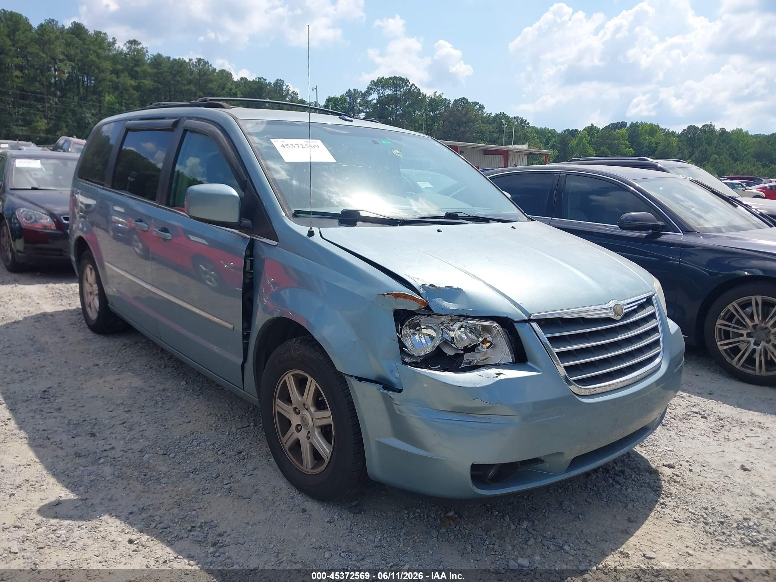 2010 Chrysler Town & Country Touring Blue vin: 2A4RR5D17AR241617