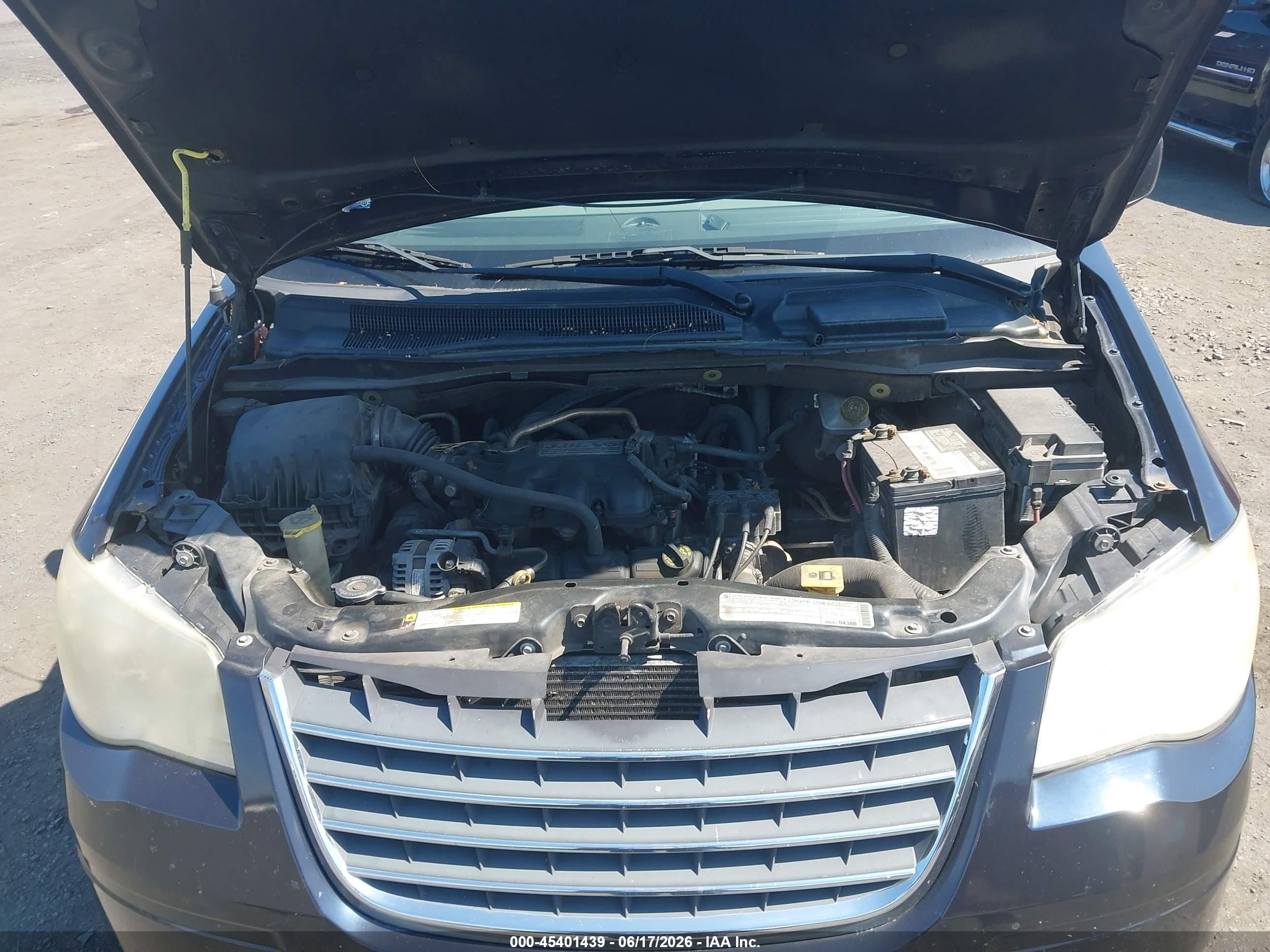 2010 Chrysler Town & Country Touring Синий vin: 2A4RR5D18AR366268