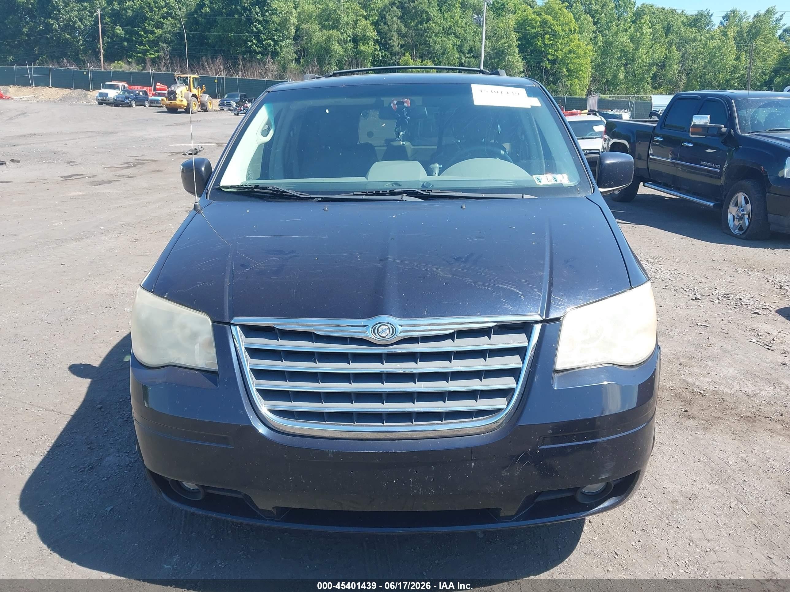 2010 Chrysler Town & Country Touring Синий vin: 2A4RR5D18AR366268