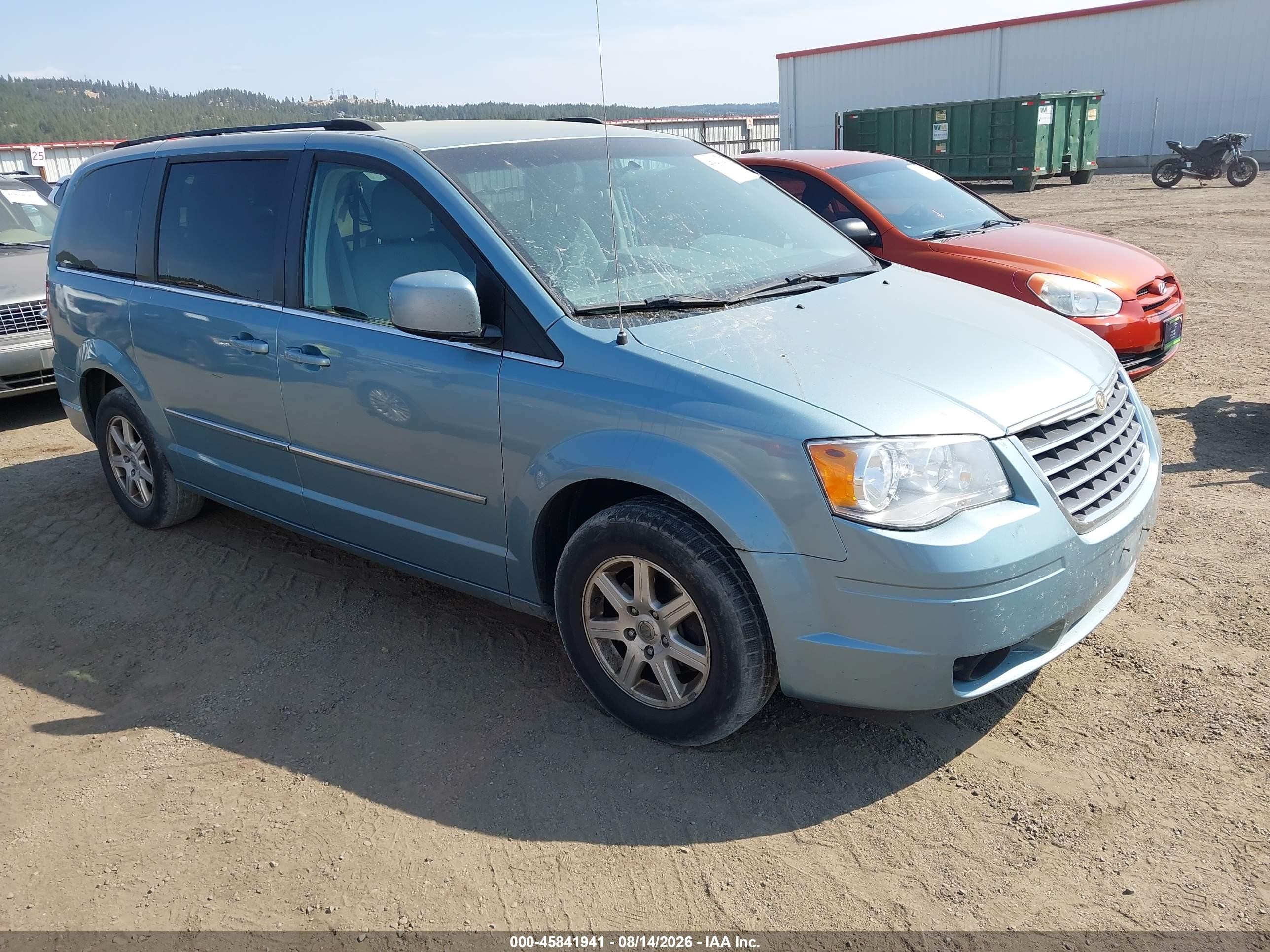 2010 Chrysler Town & Country Touring Blue vin: 2A4RR5D18AR458206